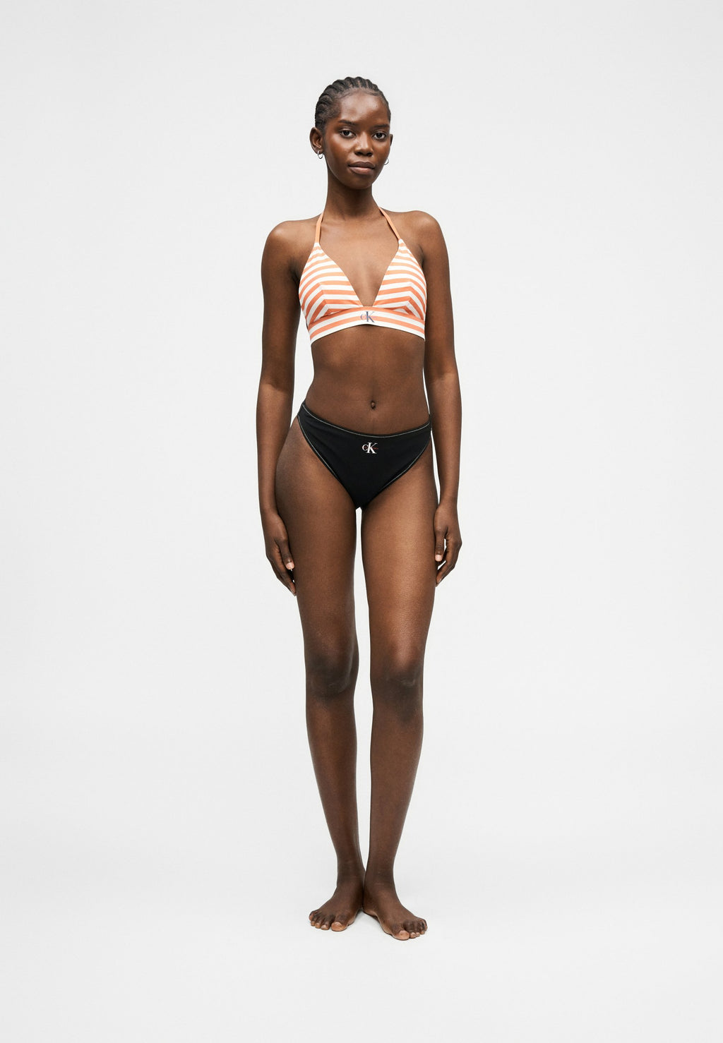 GRAPHIC MONOGRAM - Bikini top - acorn orange