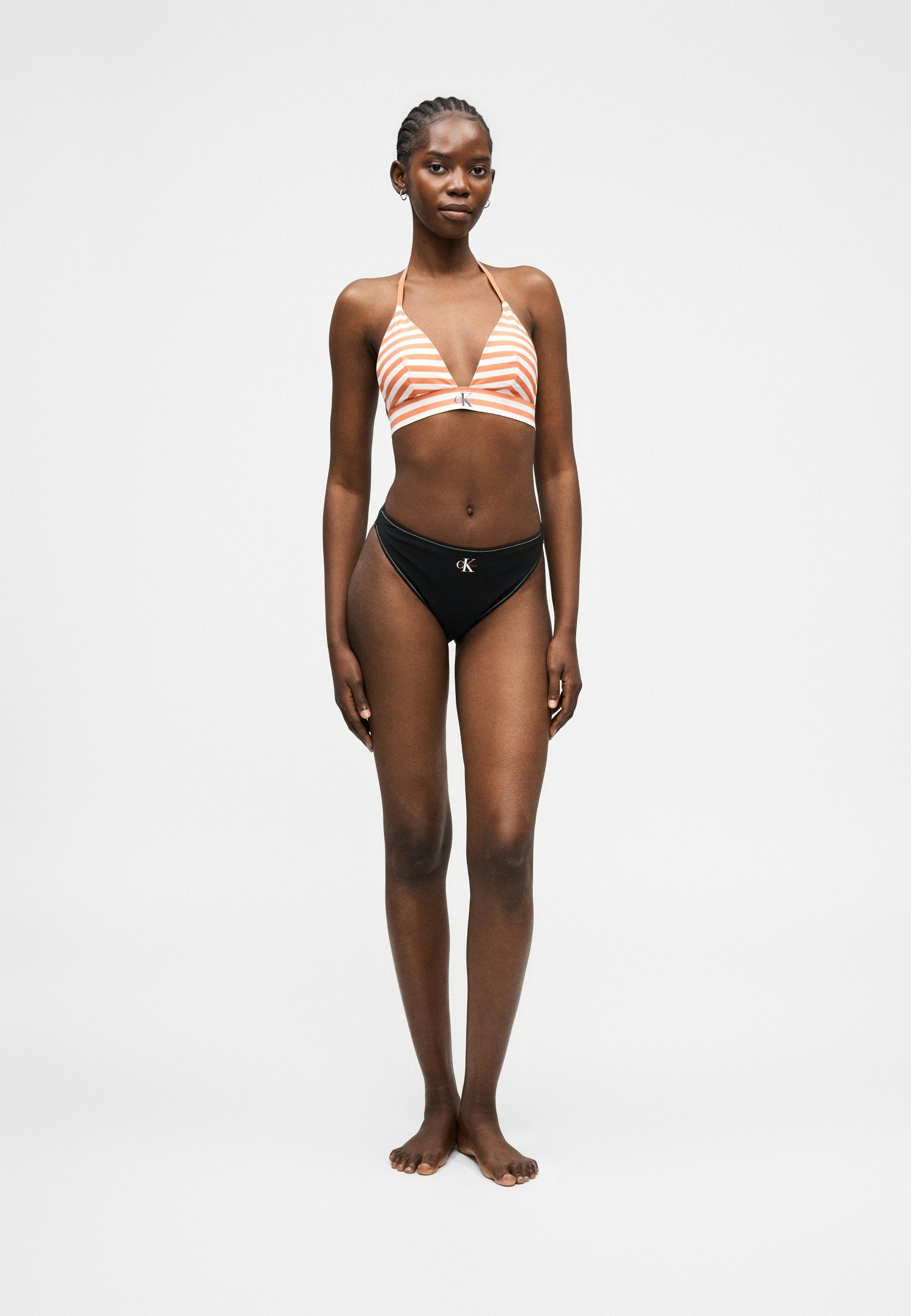 GRAPHIC MONOGRAM - Bikini top - acorn orange