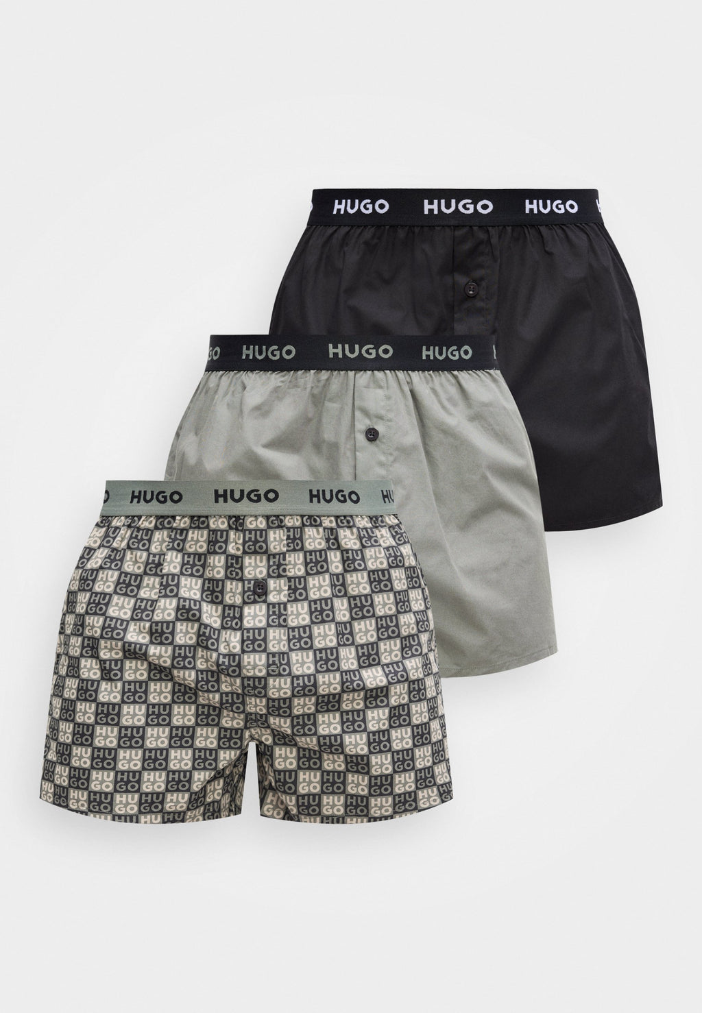 TRIPLET 3 PACK - Boxer shorts - black/light green/multi-coloured