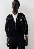 Zip-up sweatshirt - black