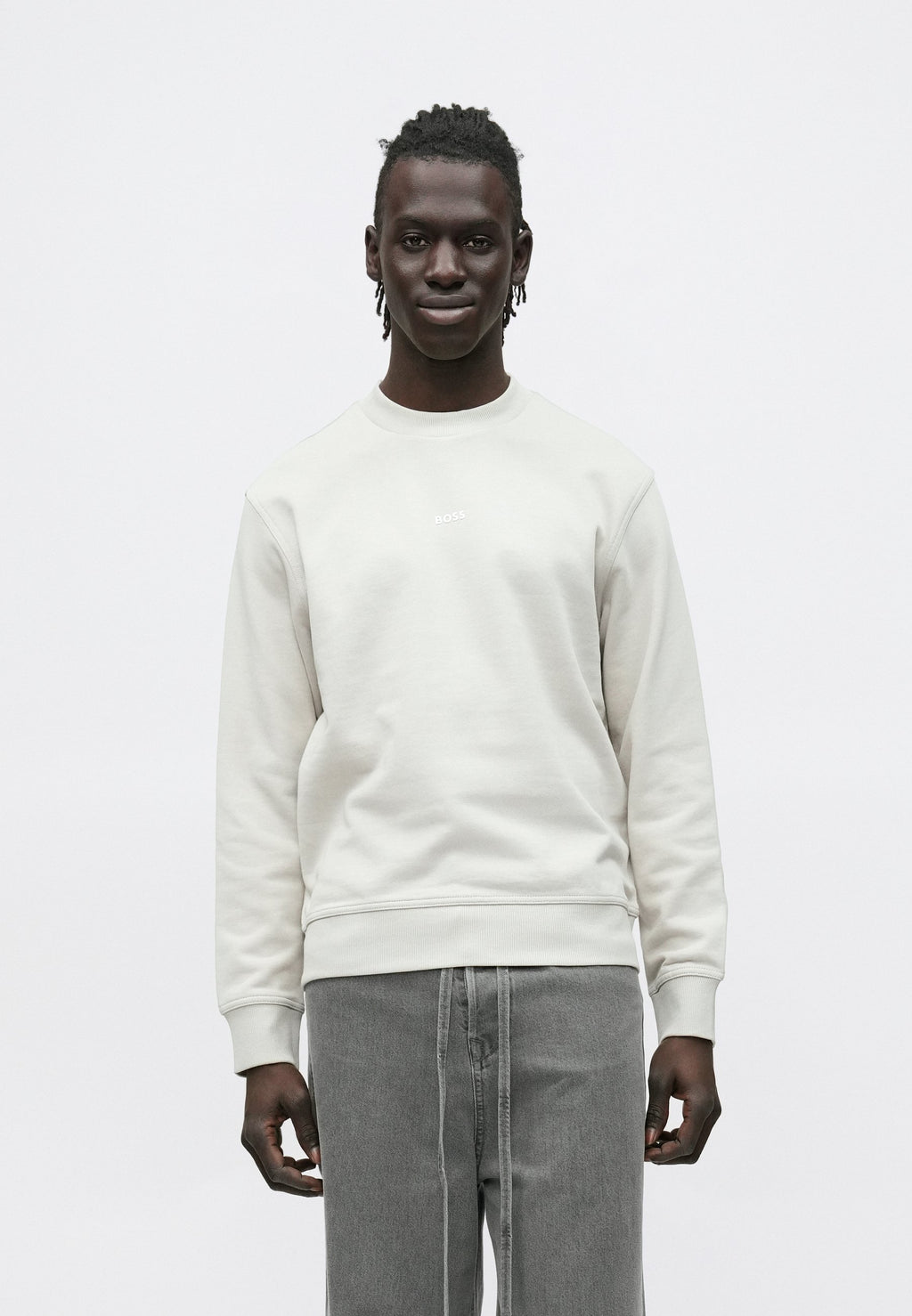 Sweatshirt - open grey