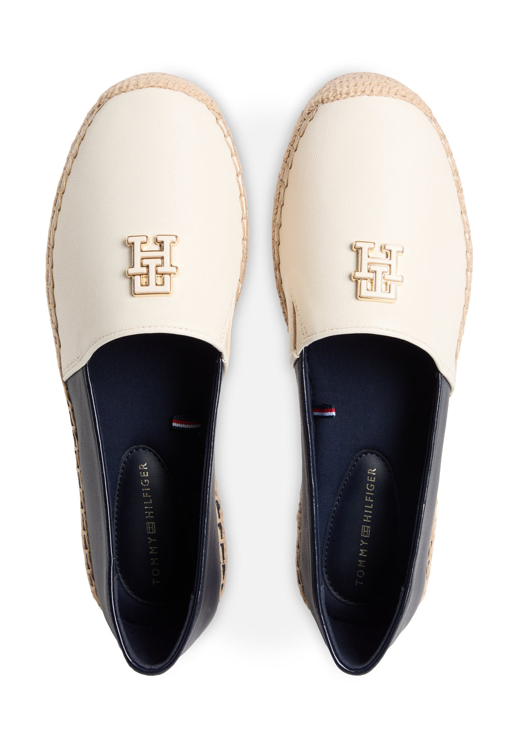 TH MONOGRAM LEATHER ESPADRILLES - Espadrilles