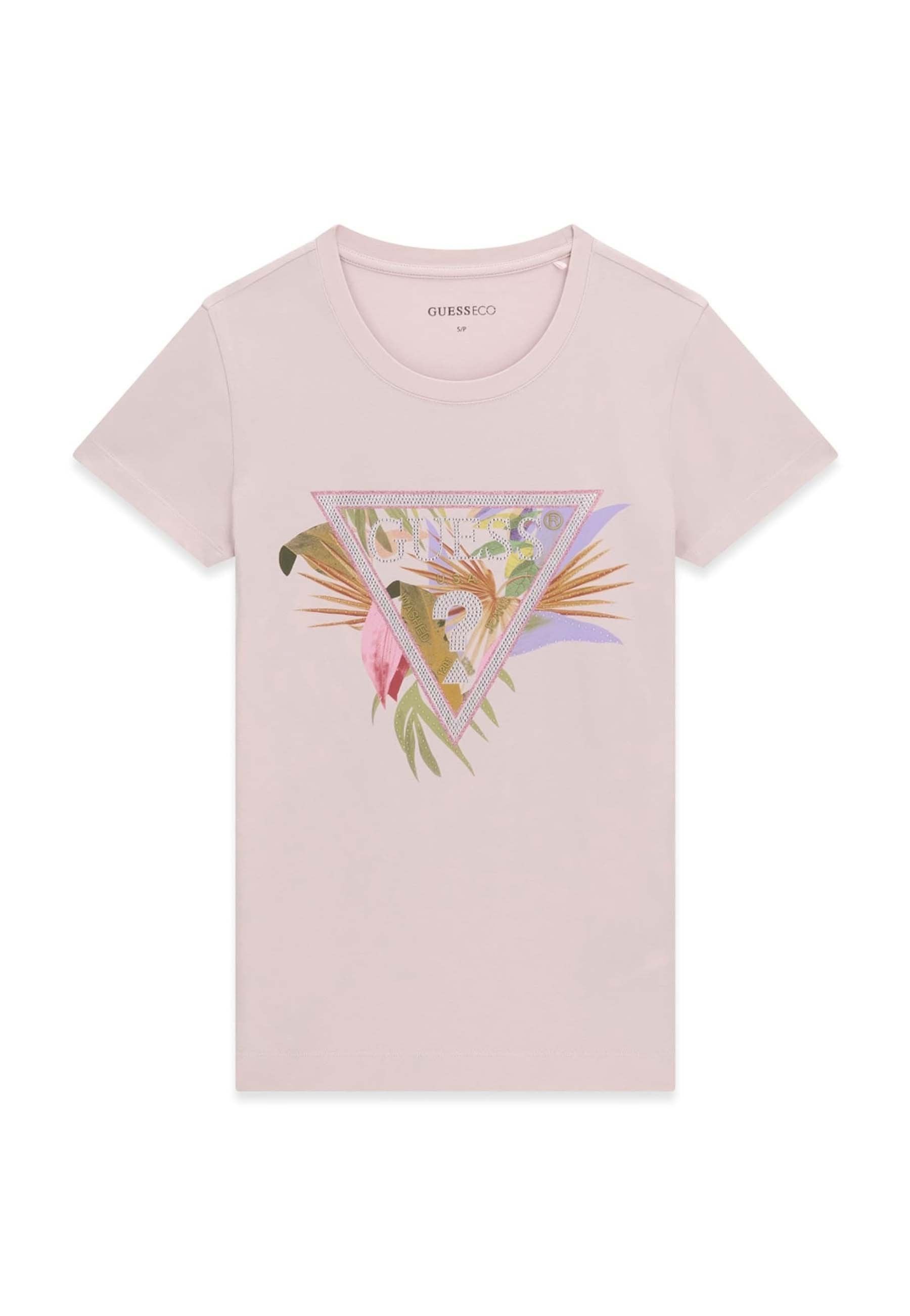 SS CN PALM TRIANGLE TEE - Print T-shirt - lila
