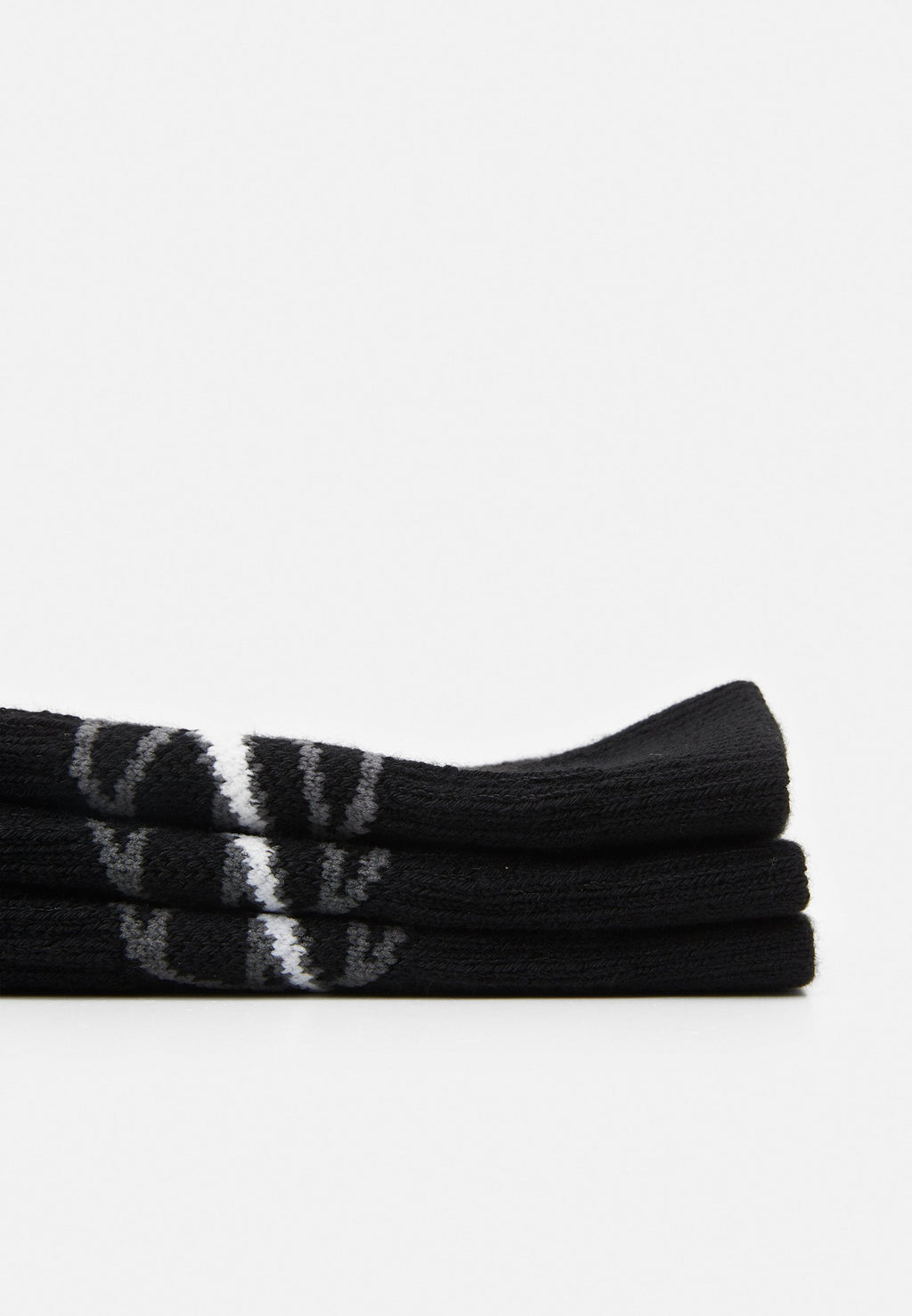 EVERYDAY CREW UNISEX 3 PACK - Sports socks - black/white