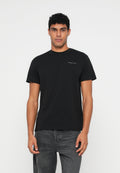 LOT DE 2 T-SHIRTS EN JERSEY SLIM AVEC LOGO LINÉAIRE - T-shirt basique - écru/noir