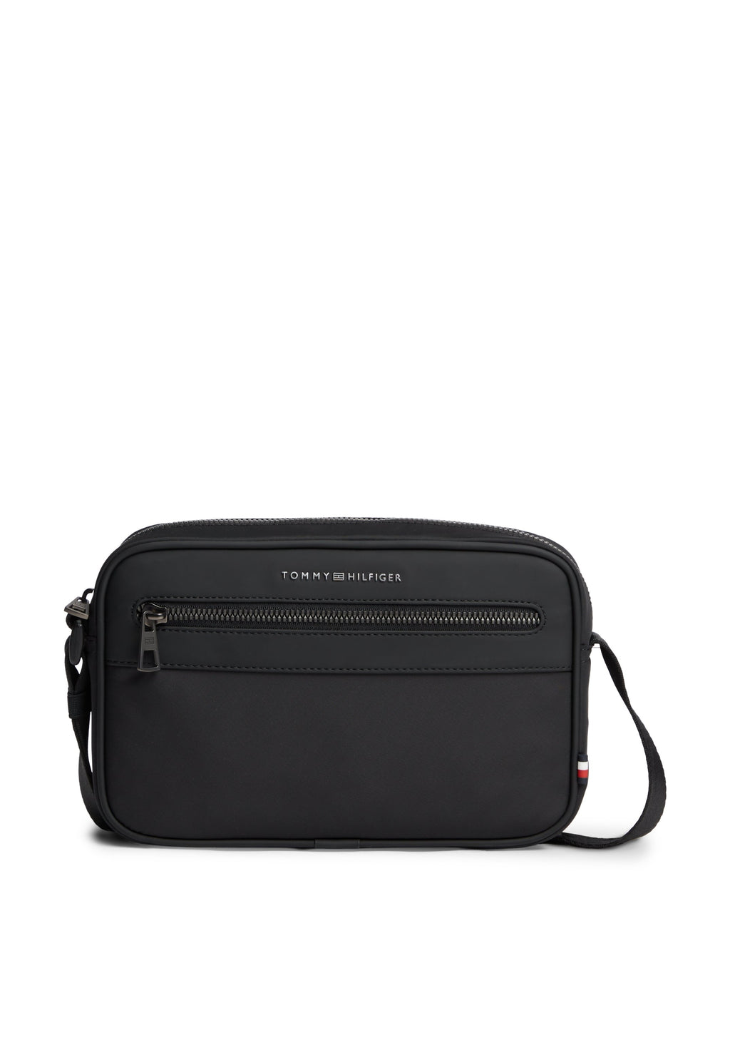 METAL LOGO CROSSBODY REPORTER BAG - Cross body bag - black