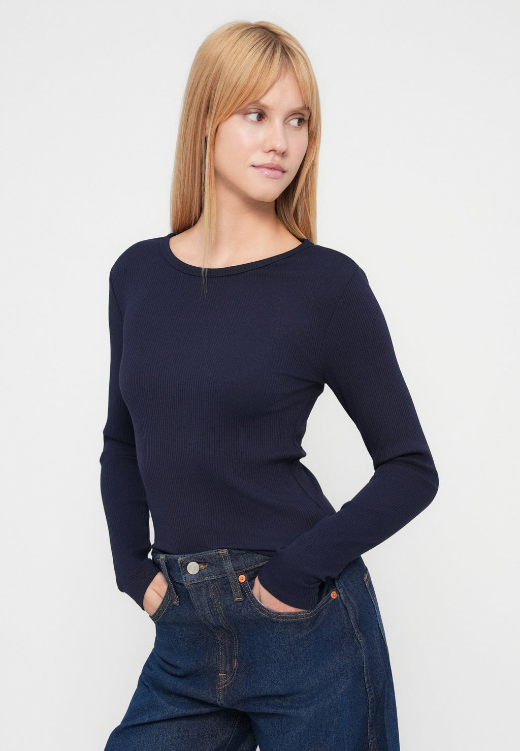 Straight leg jeans - dark-blue denim
