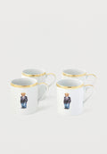 WILSHIRE TUXEDO 4 PACK - Cup - white/gold-coloured