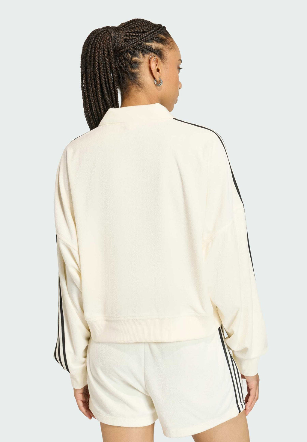 V NECK LONG SLEEVES - Sweatshirt - off white