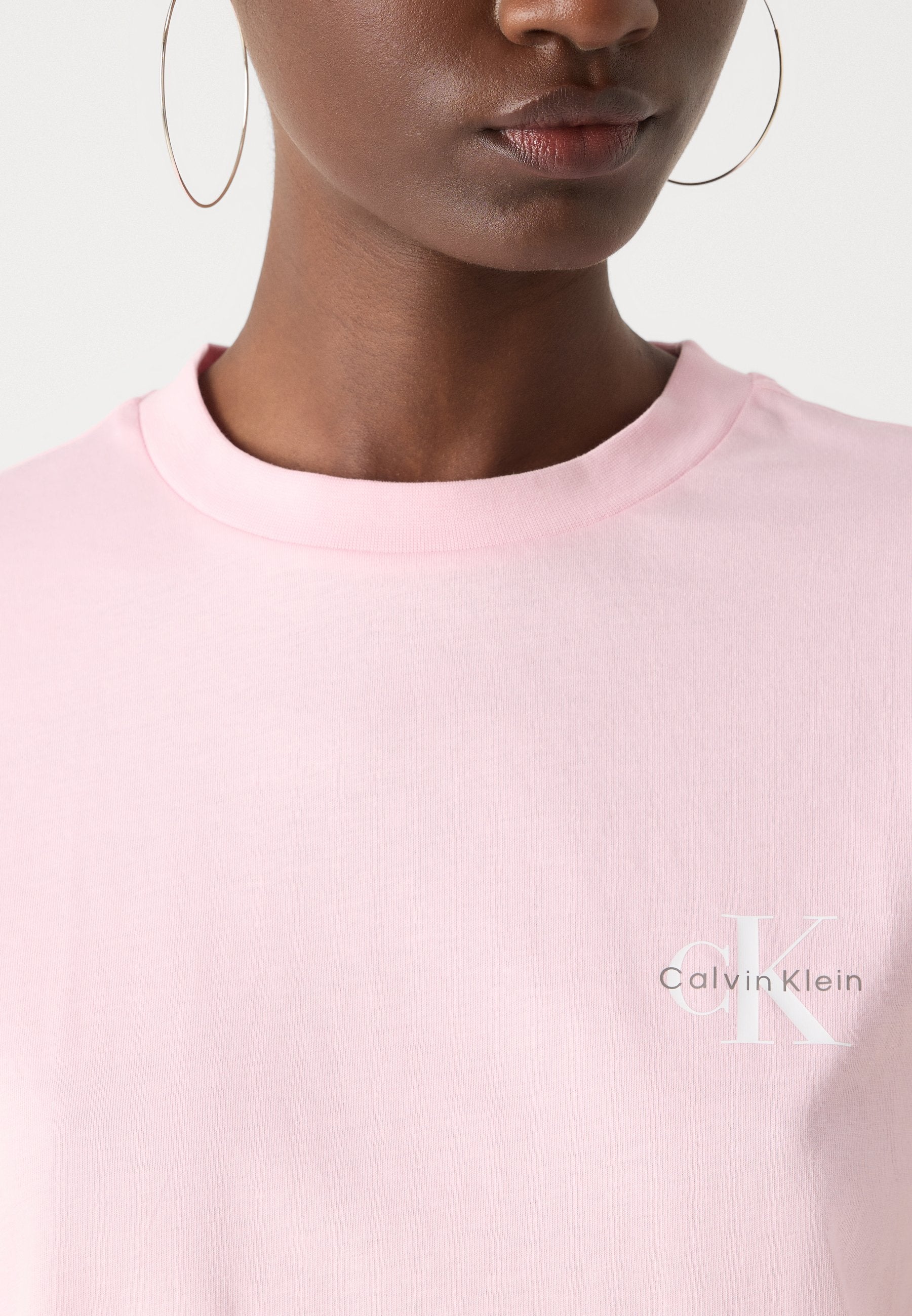 MONOLOGO TEE 2 PACK - Basic T-shirt - pink / white