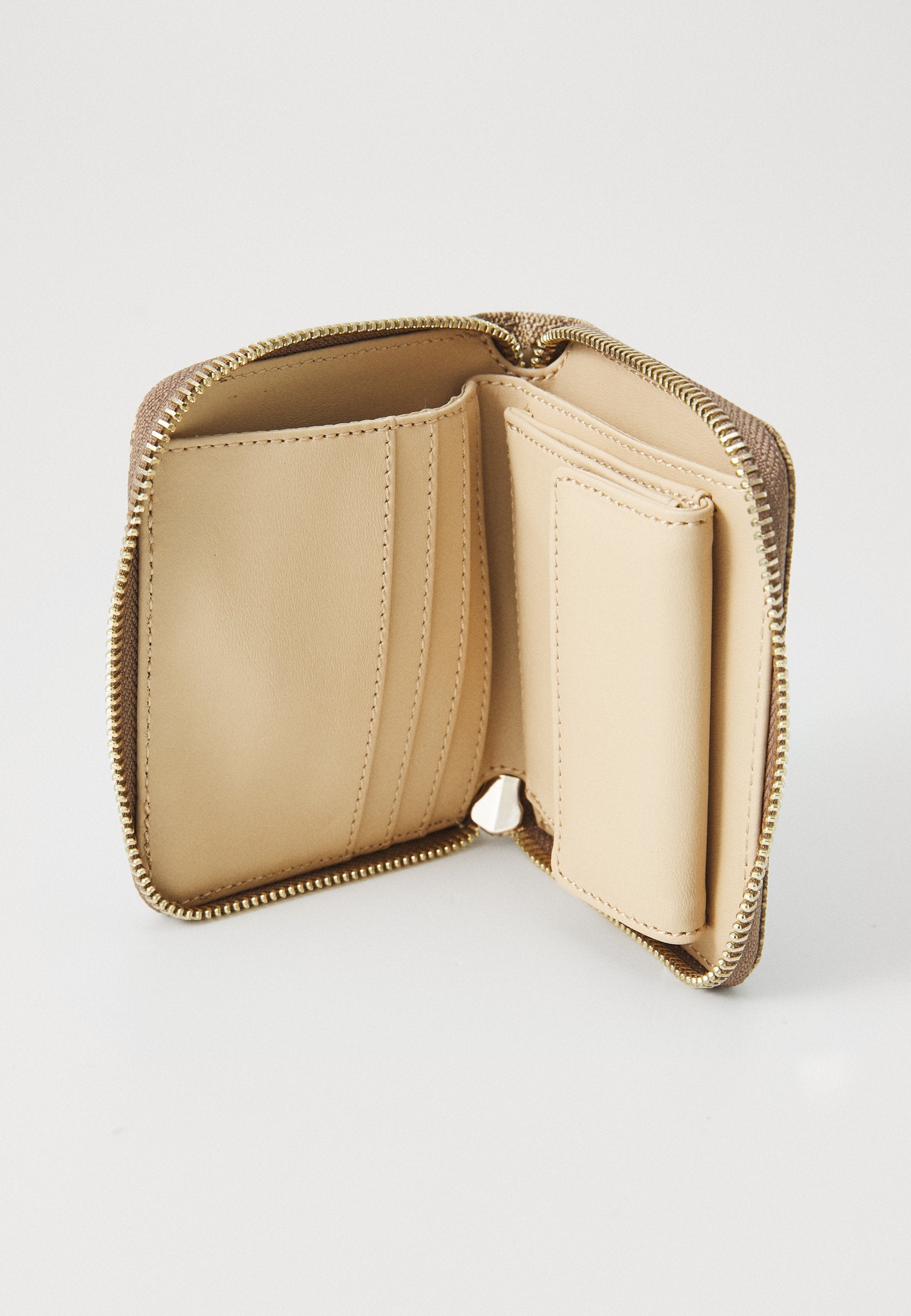 LAUREL SMALL ZIP AROUND - Wallet - latte logo