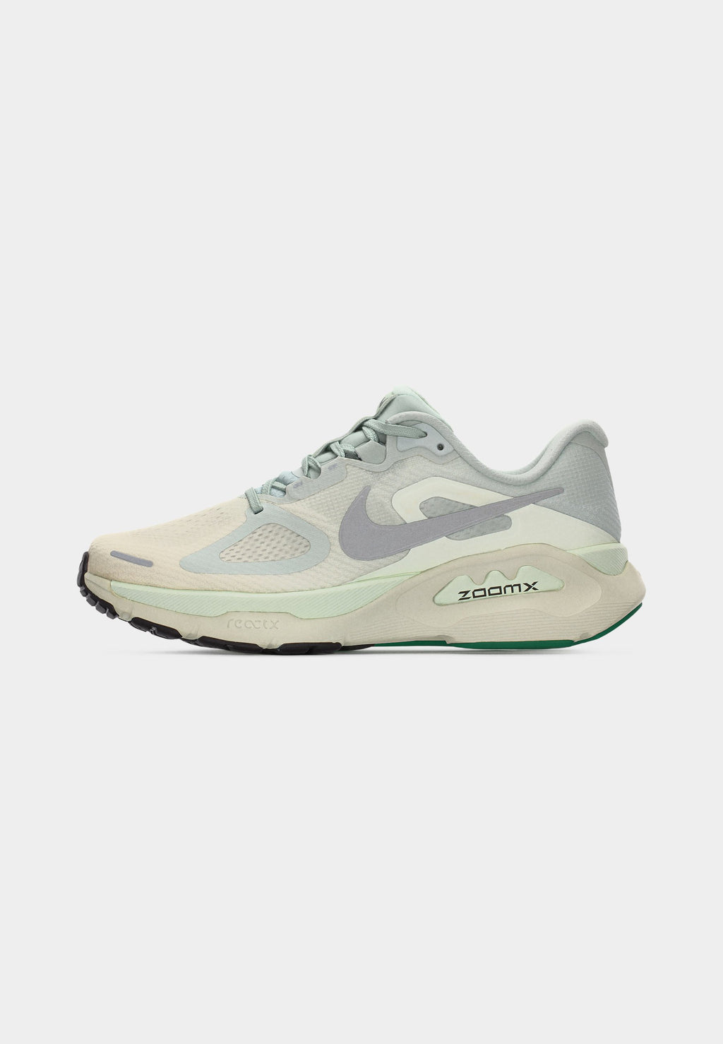STRUCTURE PLUS - Road running shoes - light silver-coloured/metallic silver-coloured/coconut milk/arctic green