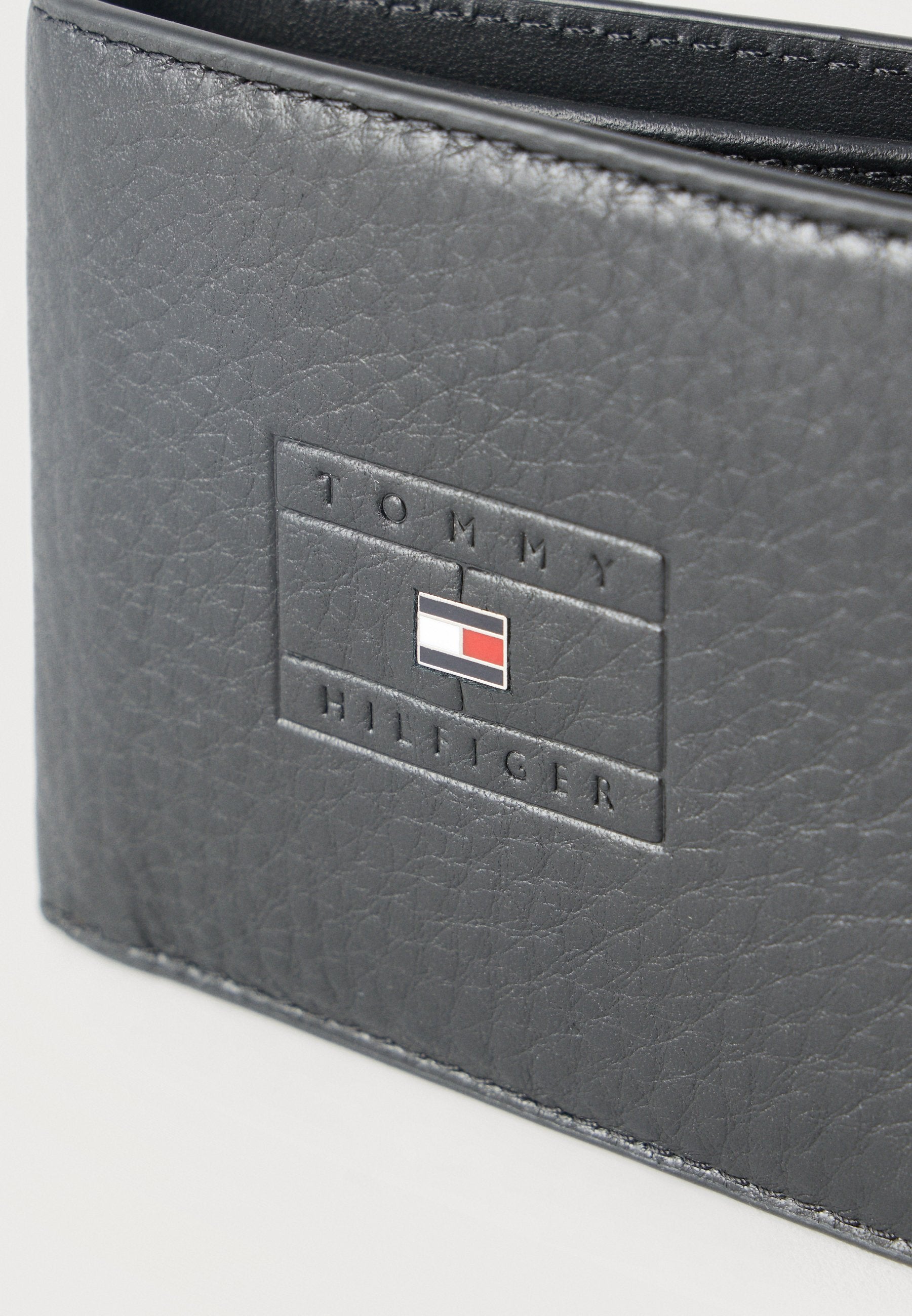 CASUAL LEATHER BIFOLD CREDIT CARD WALLET - Wallet - black