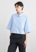 Button-down blouse - light blue