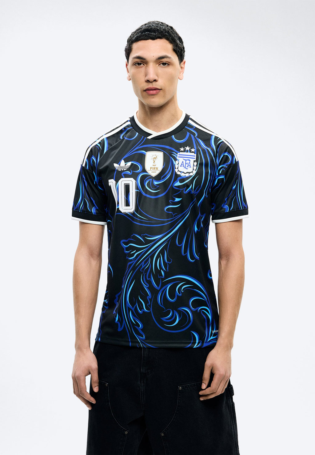 ARGENTINA 26 AWAY MESSI - Football jersey - black/lucid blue/blue burst