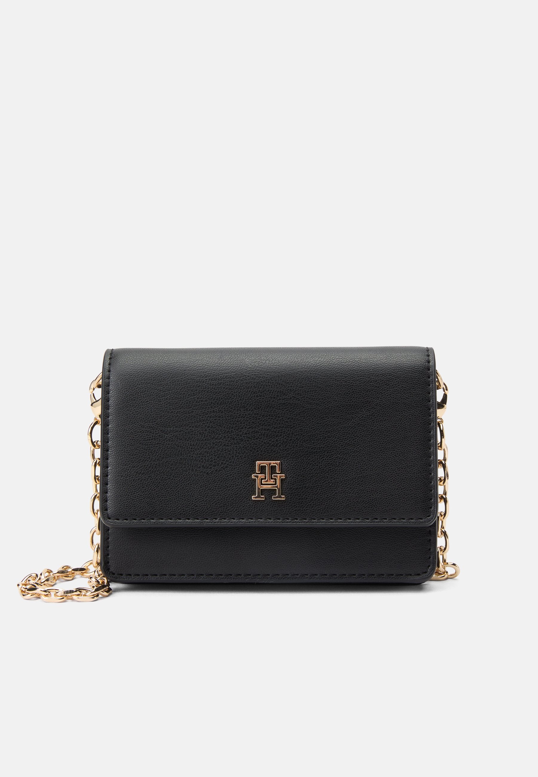 HILFIGER ICON CARD WALLET WITH CHAIN - Clutch - black