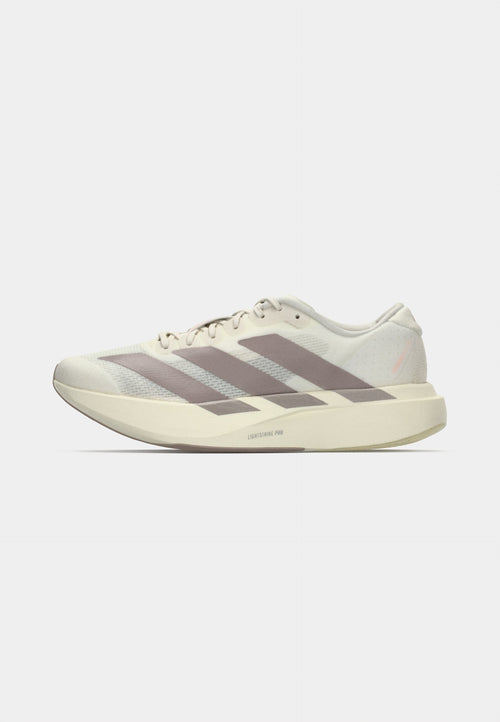 ADIZERO EVO SL W - Baskets basses - blanc cassé/argenté métallisé/rose blush