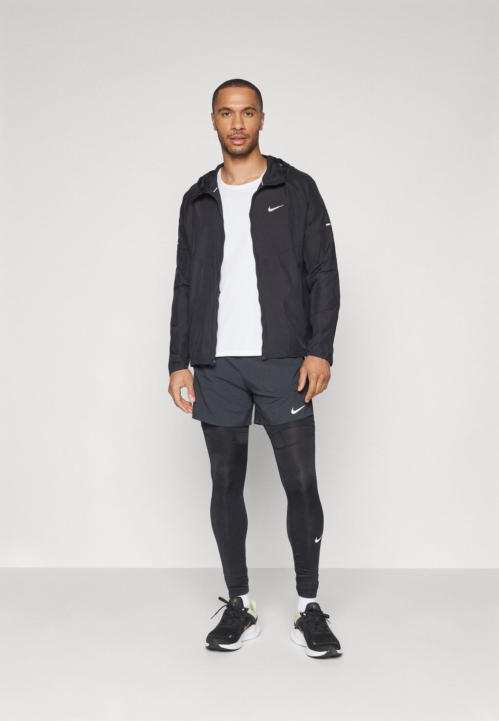 Running jacket - black/reflective silver