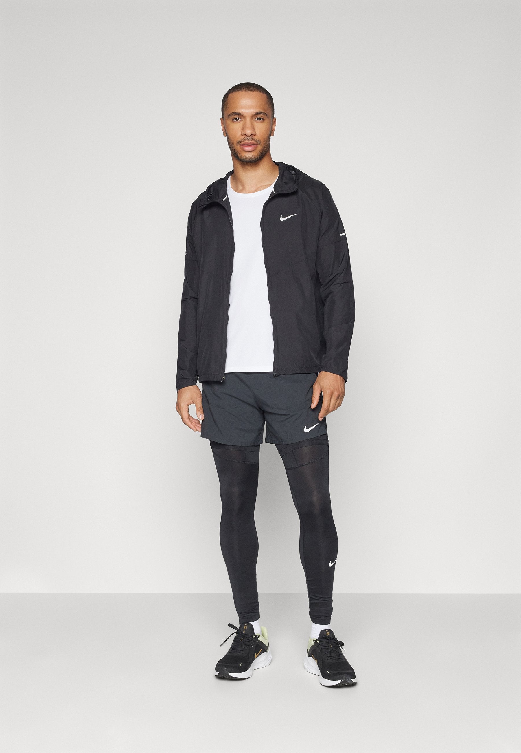 Running jacket - black/reflective silver