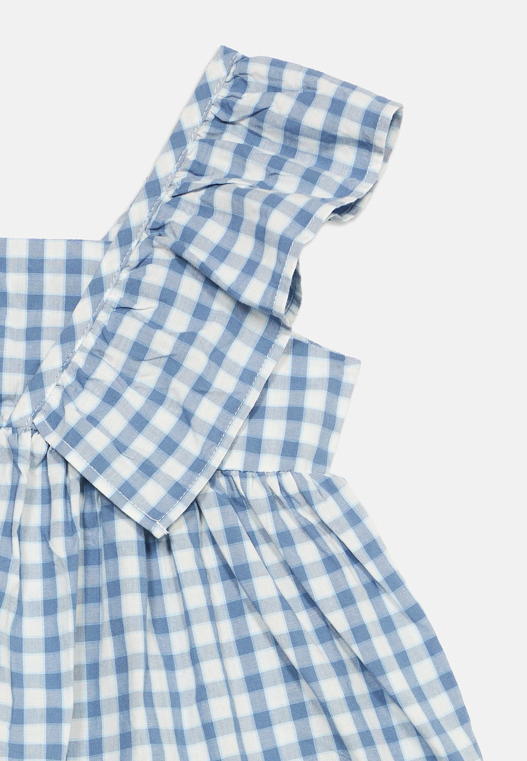 RUFFLE DRESS - Day dress - blue