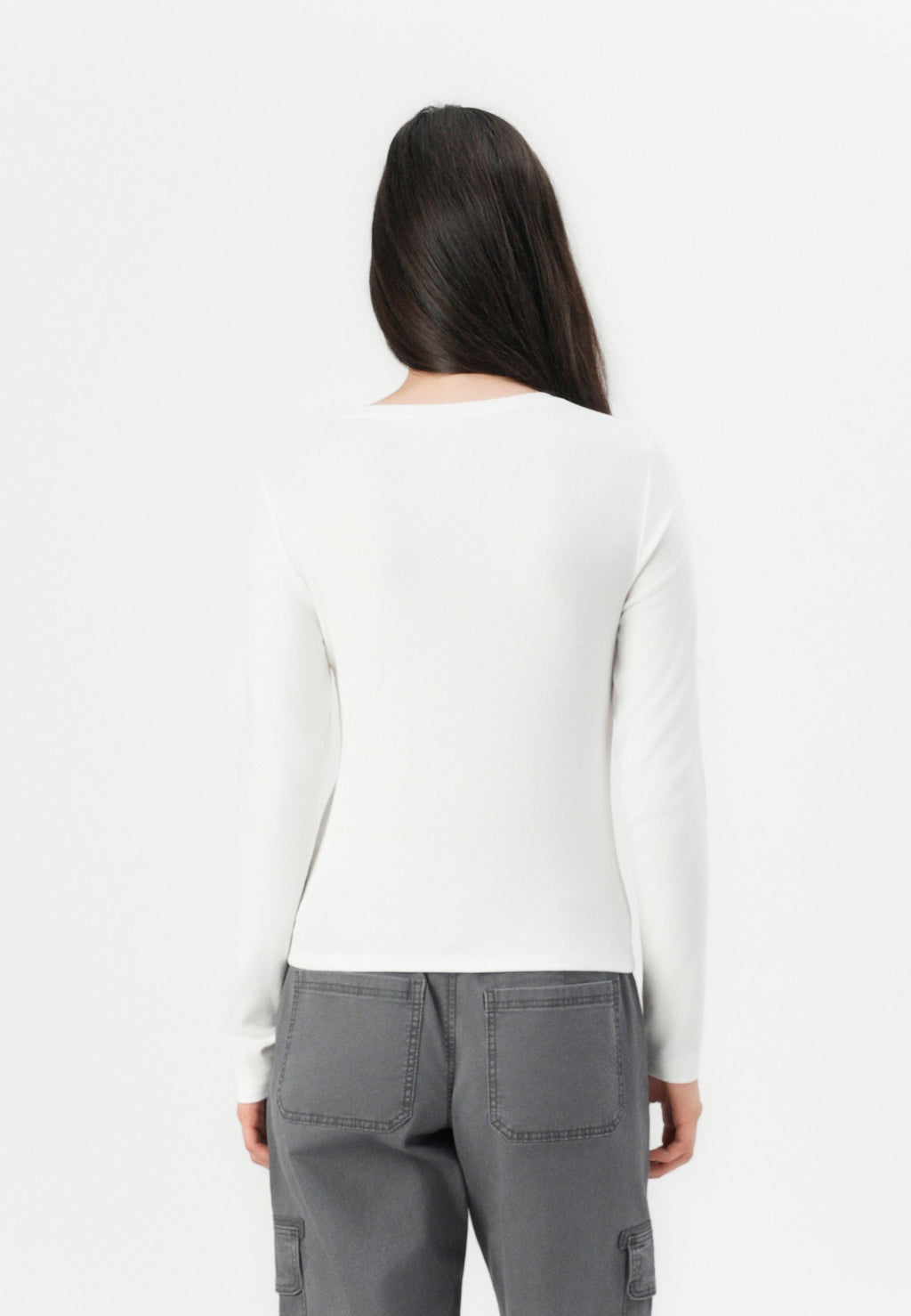 CREW  - Long sleeved top - fresh white