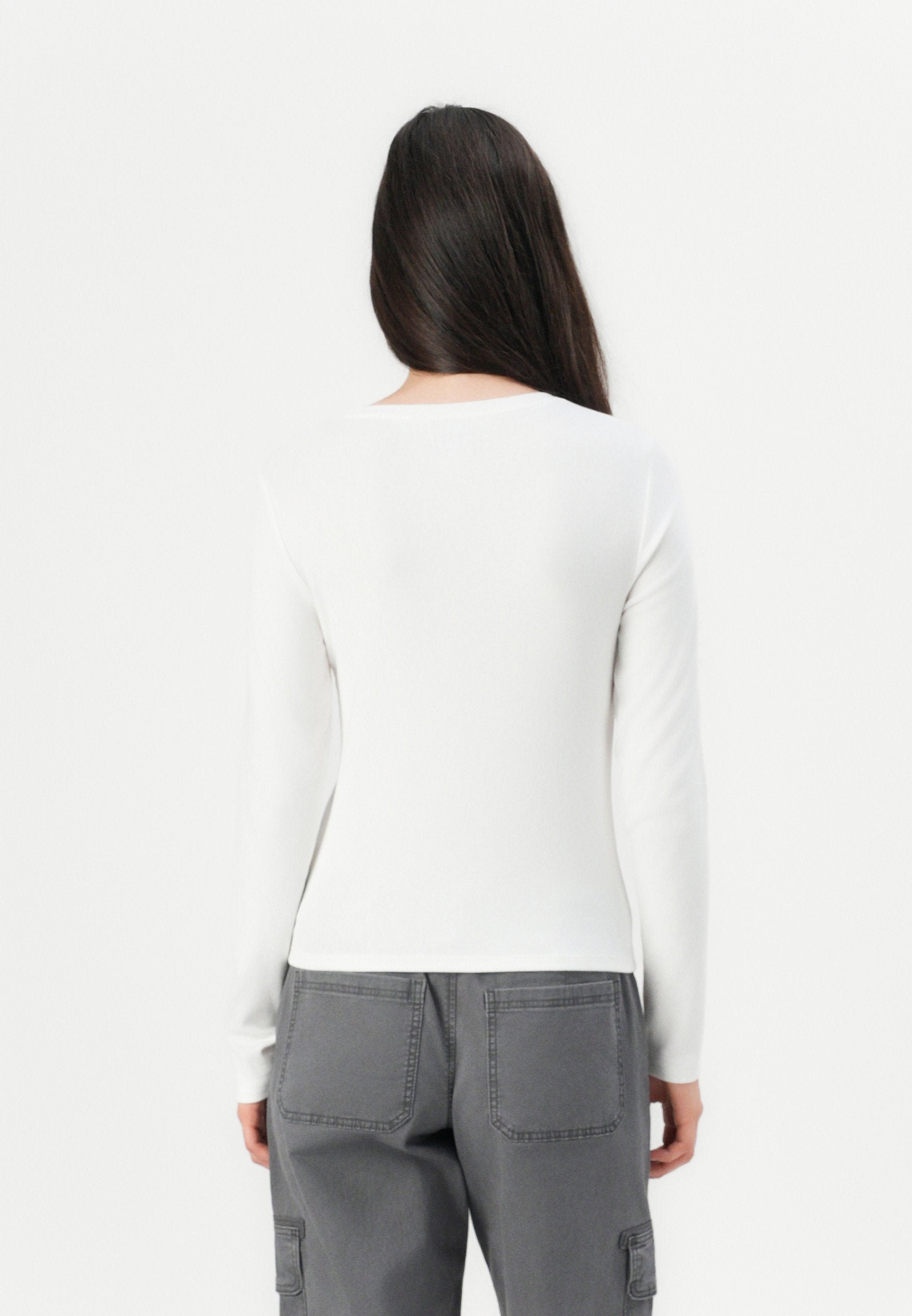 CREW  - Long sleeved top - fresh white