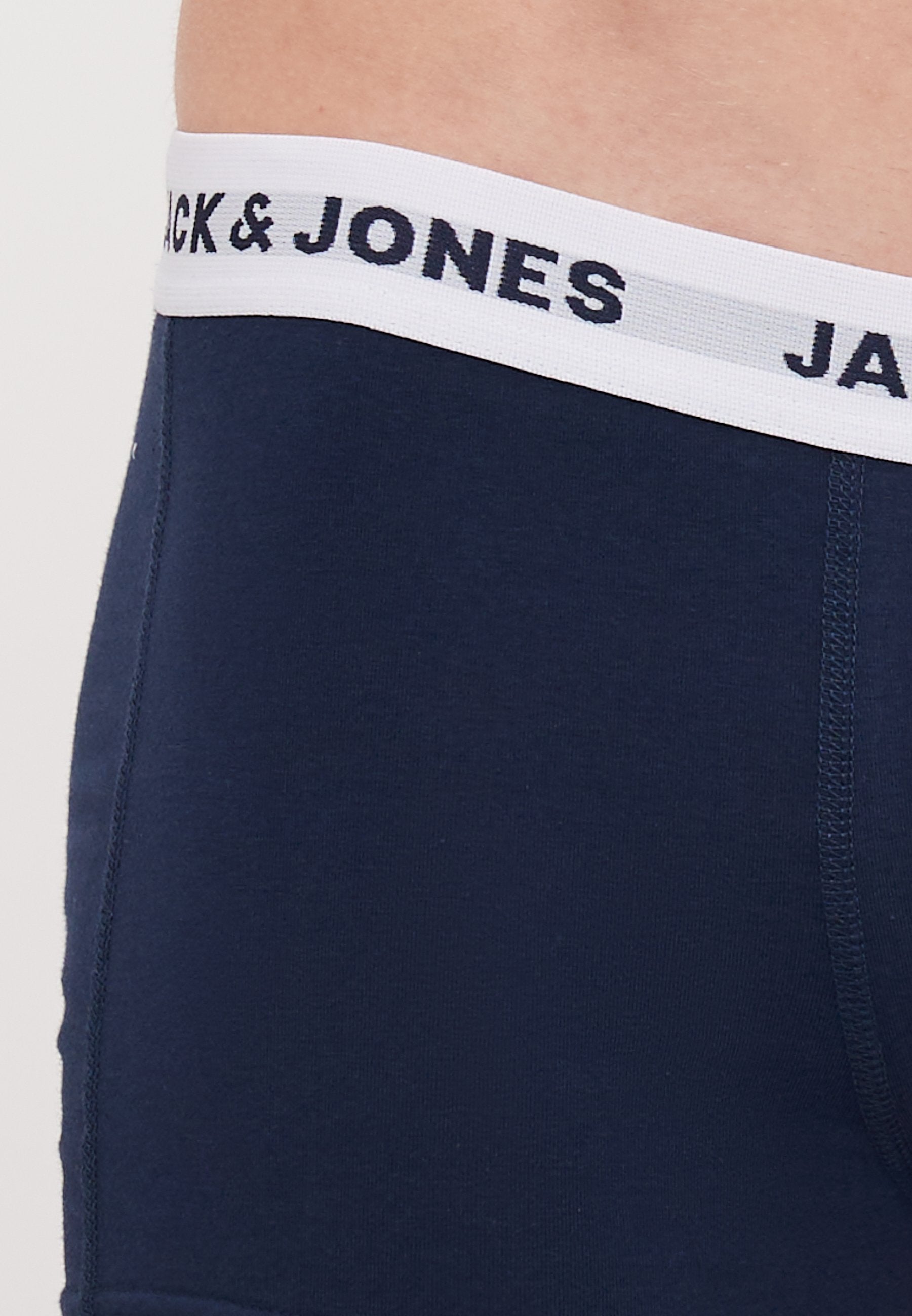 JACSOLID TRUNKS 12 PACK - Trunks - navy/black/dark grey melange