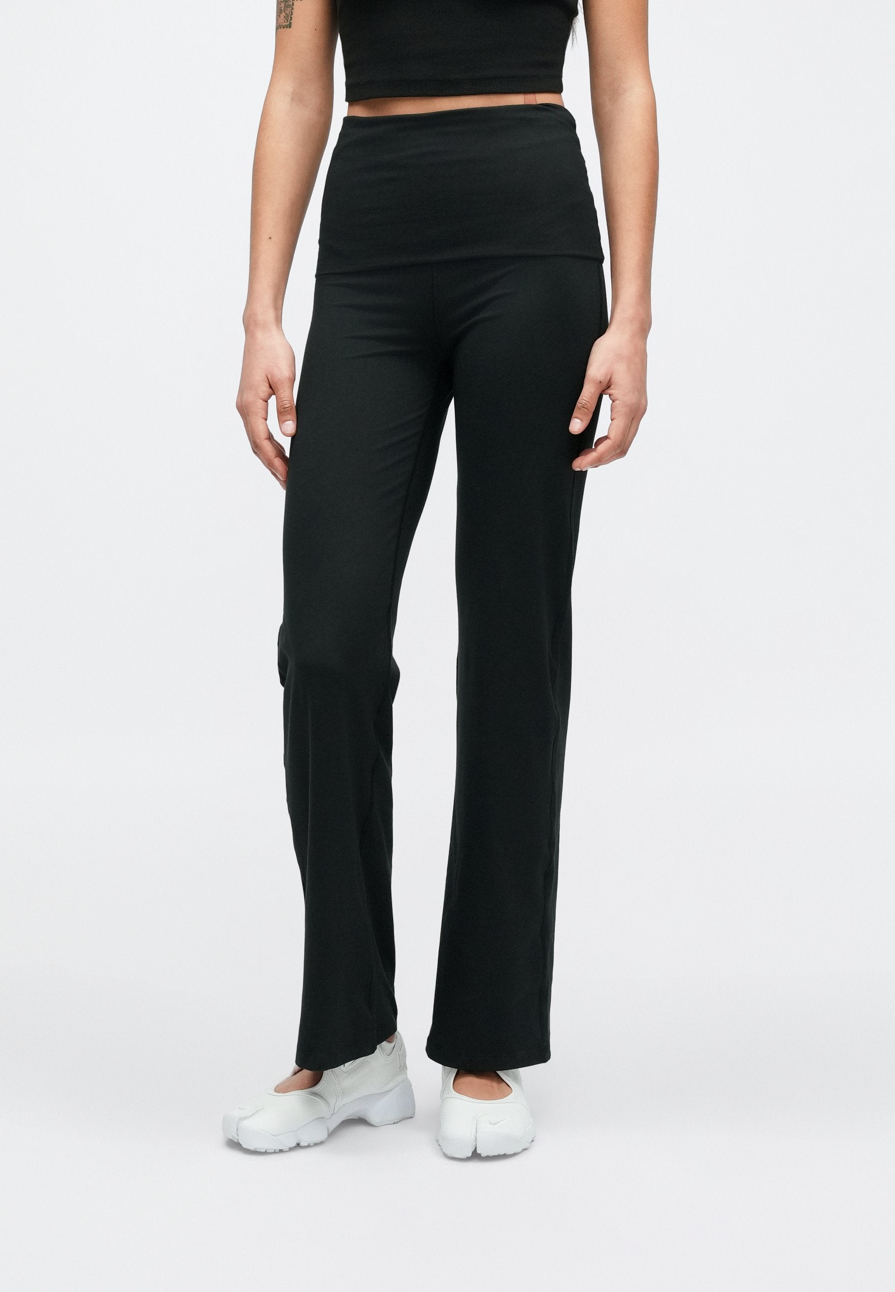 FLARED PANT - Tracksuit bottoms - black