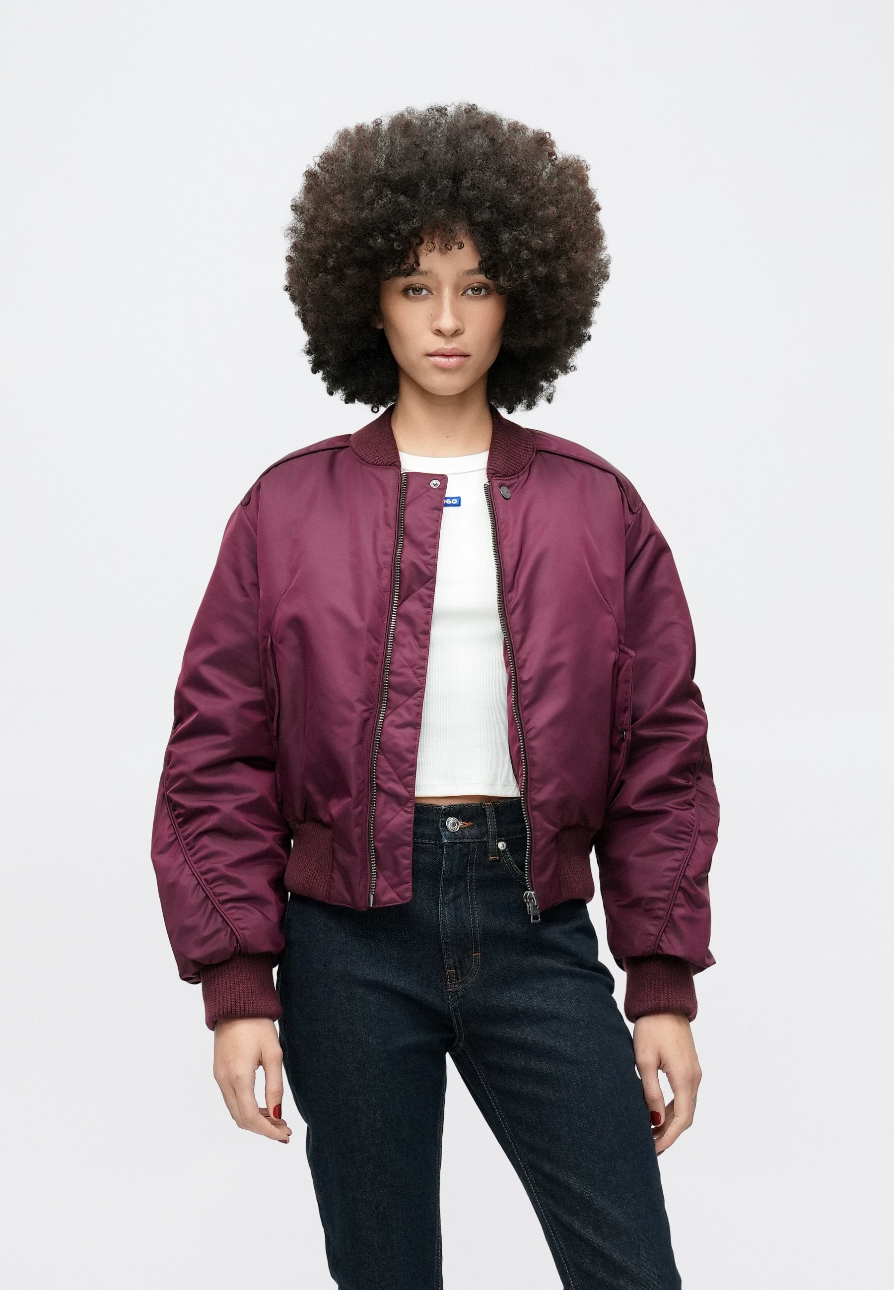 FERIDA - Bomber Jacket - dark purple