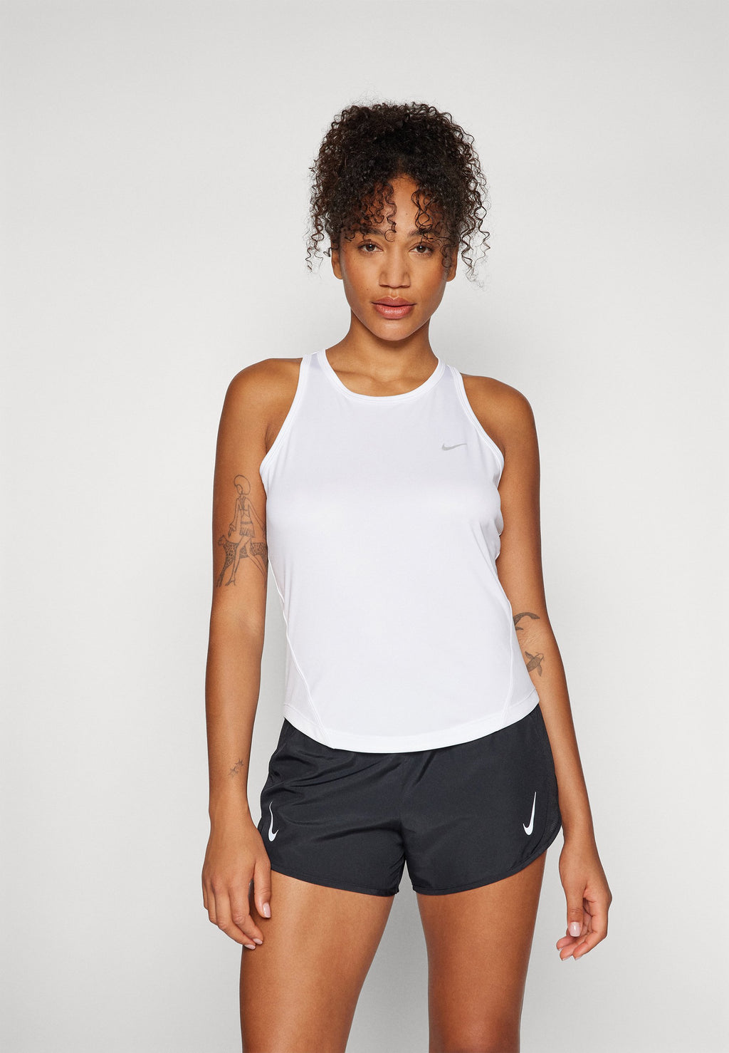 TEMPO TANK - Top - white/reflective silver-colored