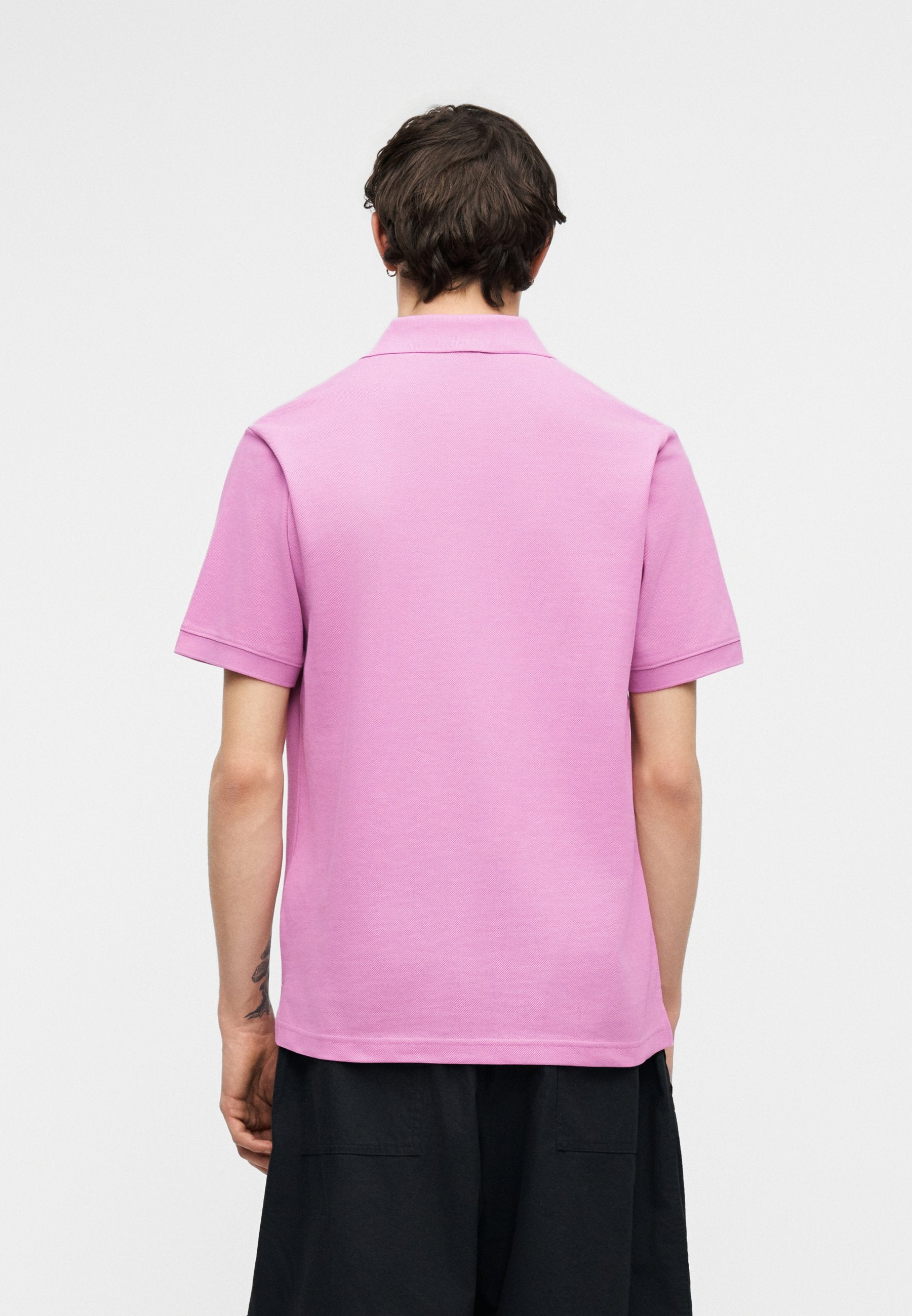 Polo shirt - magenta/white