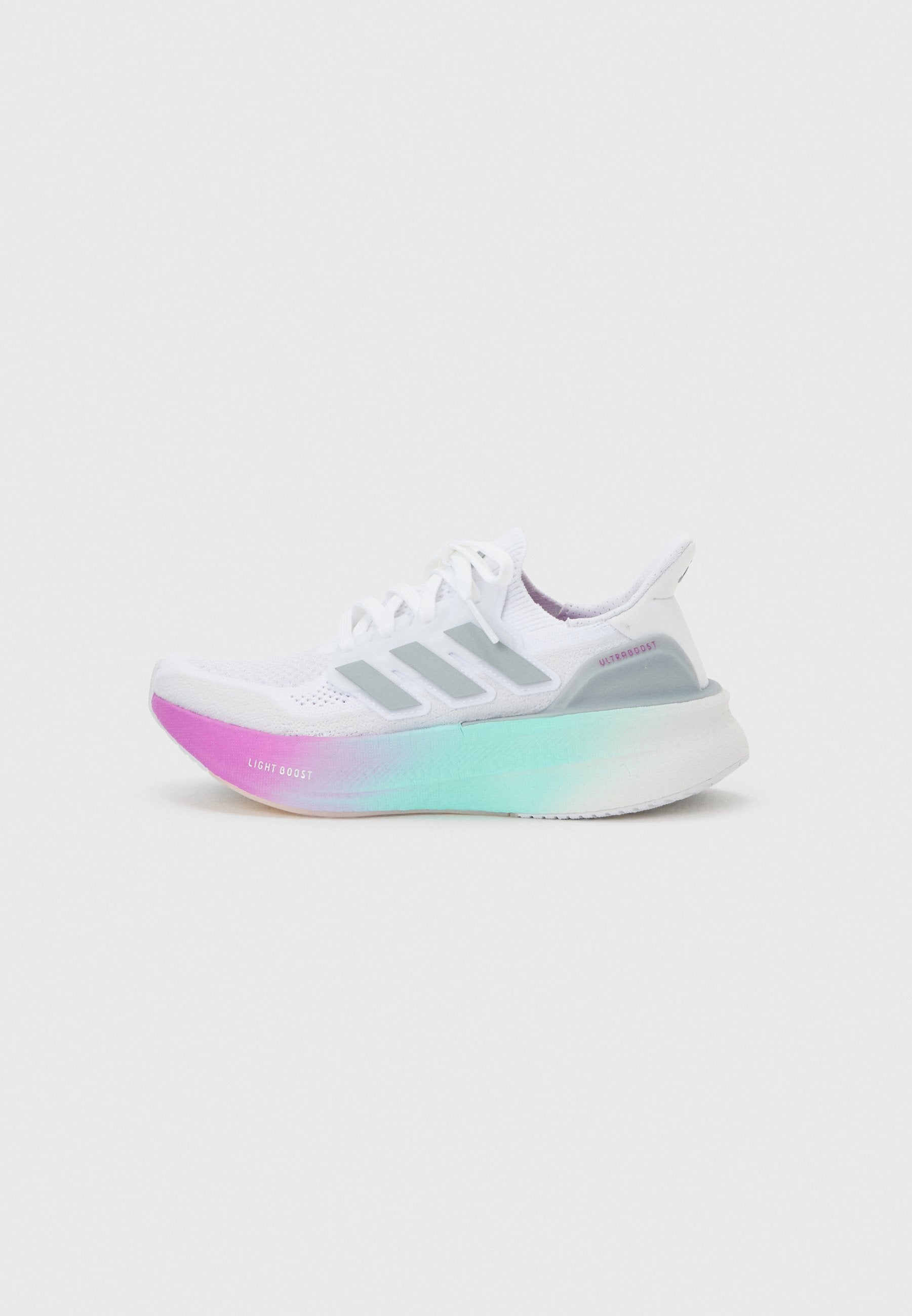 ULTRABOOST 5 W - Road running shoes - cloud white/halo silver-coloured/purple burst