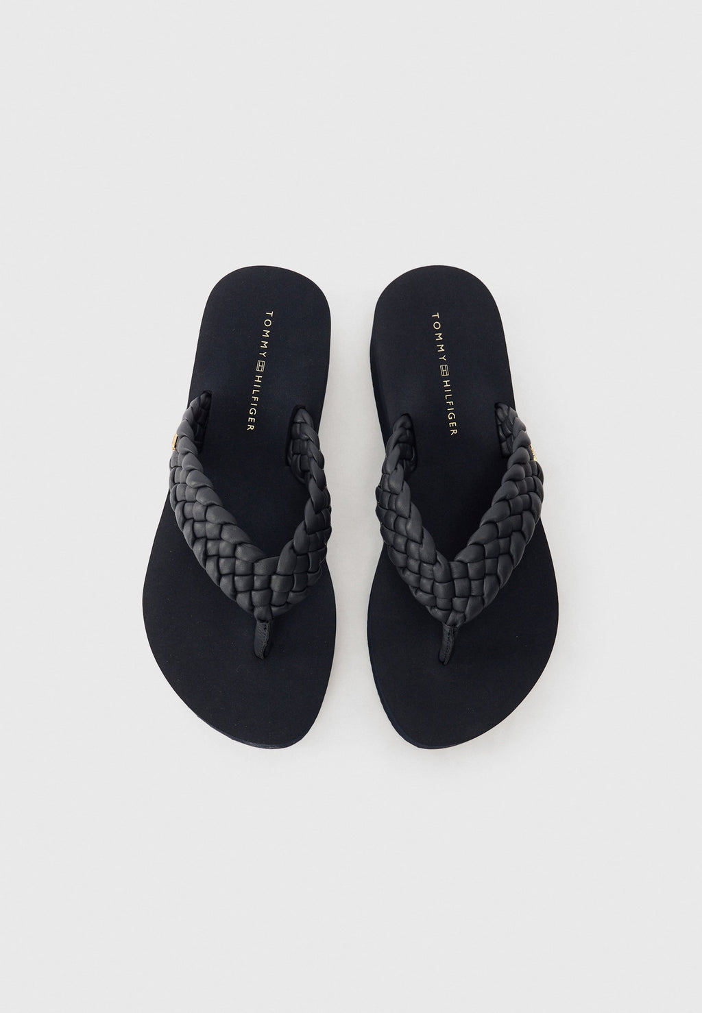 شباشب WEDGE FLIP-FLOPS بحزام مضفر - زرقاء فضائية