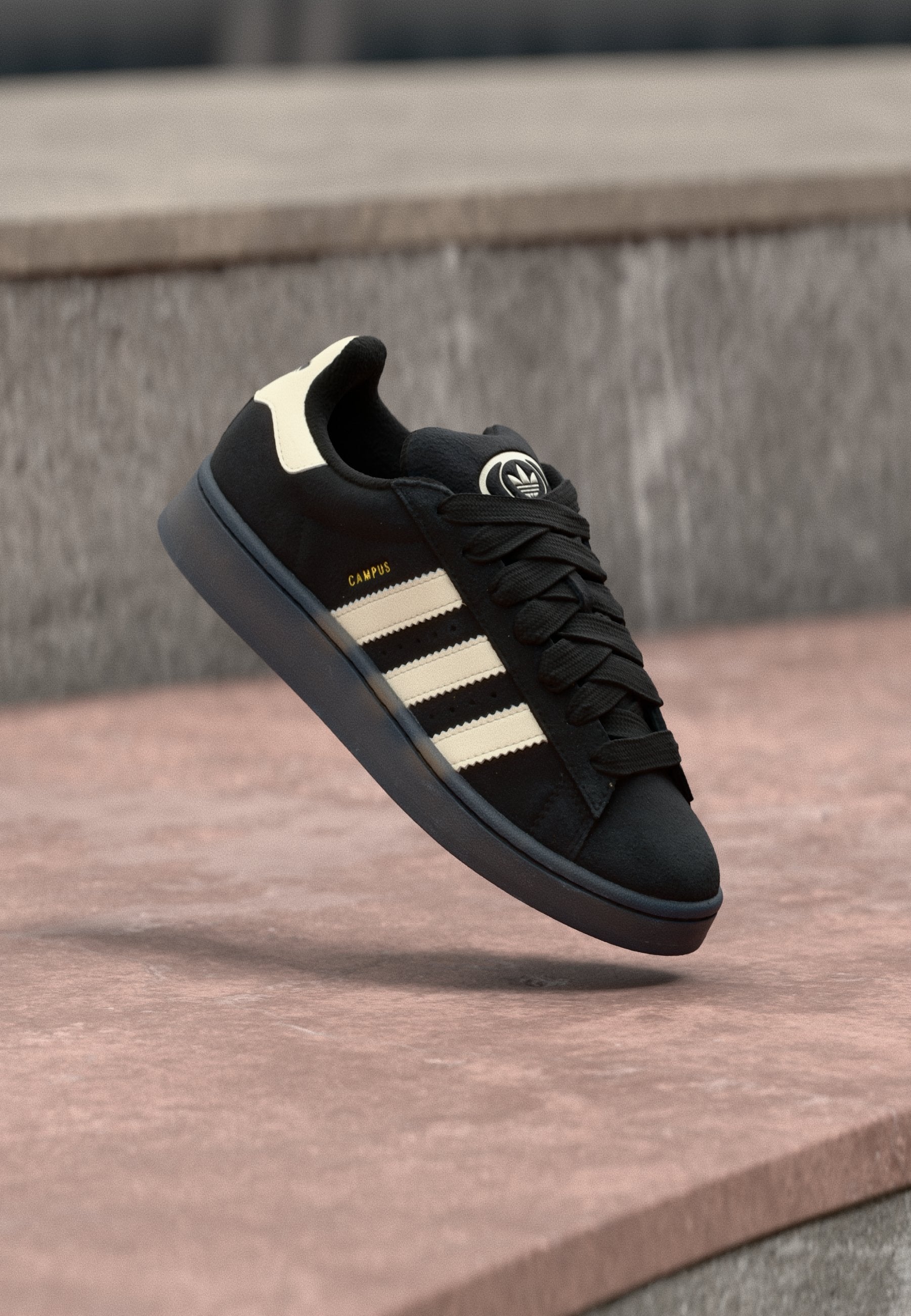 CAMPUS - Spor Ayakkabıları - core black/cream white/gold-coloured metallic