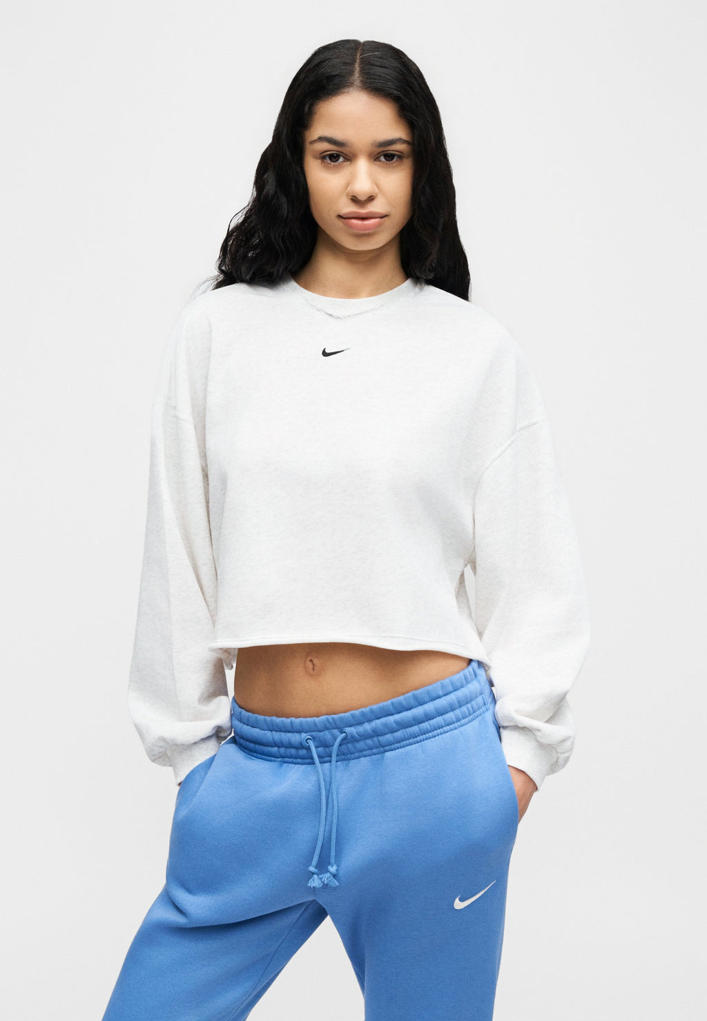 CHILL CREW - Sweatshirt - birch heather/black
