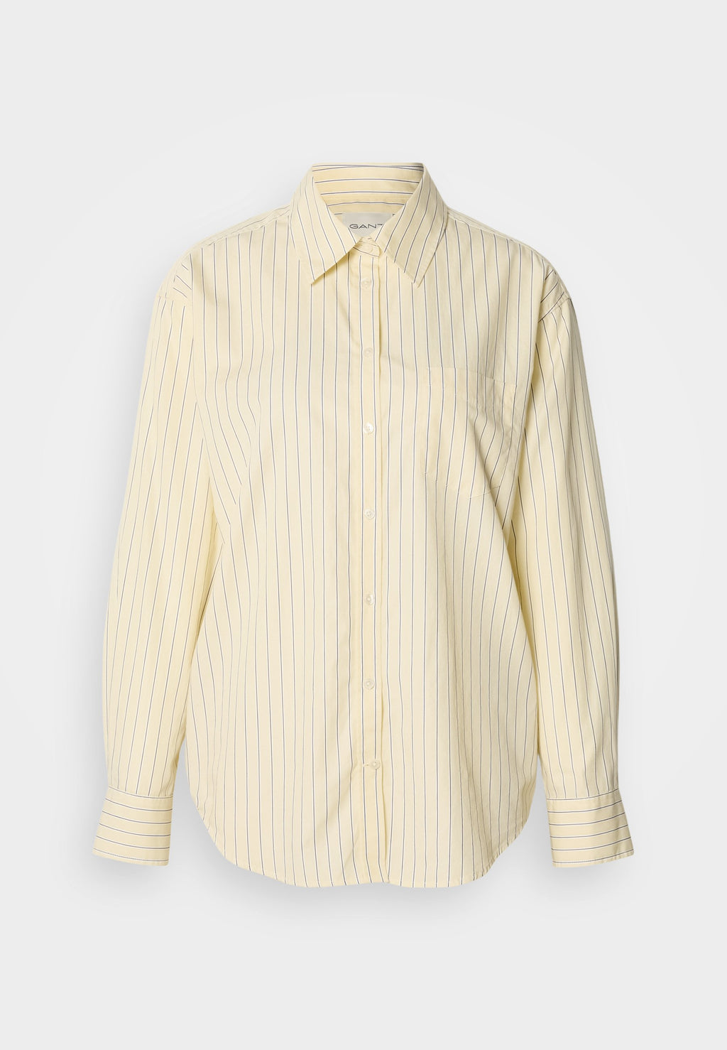 CLASSIC STRIPE SHIRT - Button-down blouse - vanilla yellow