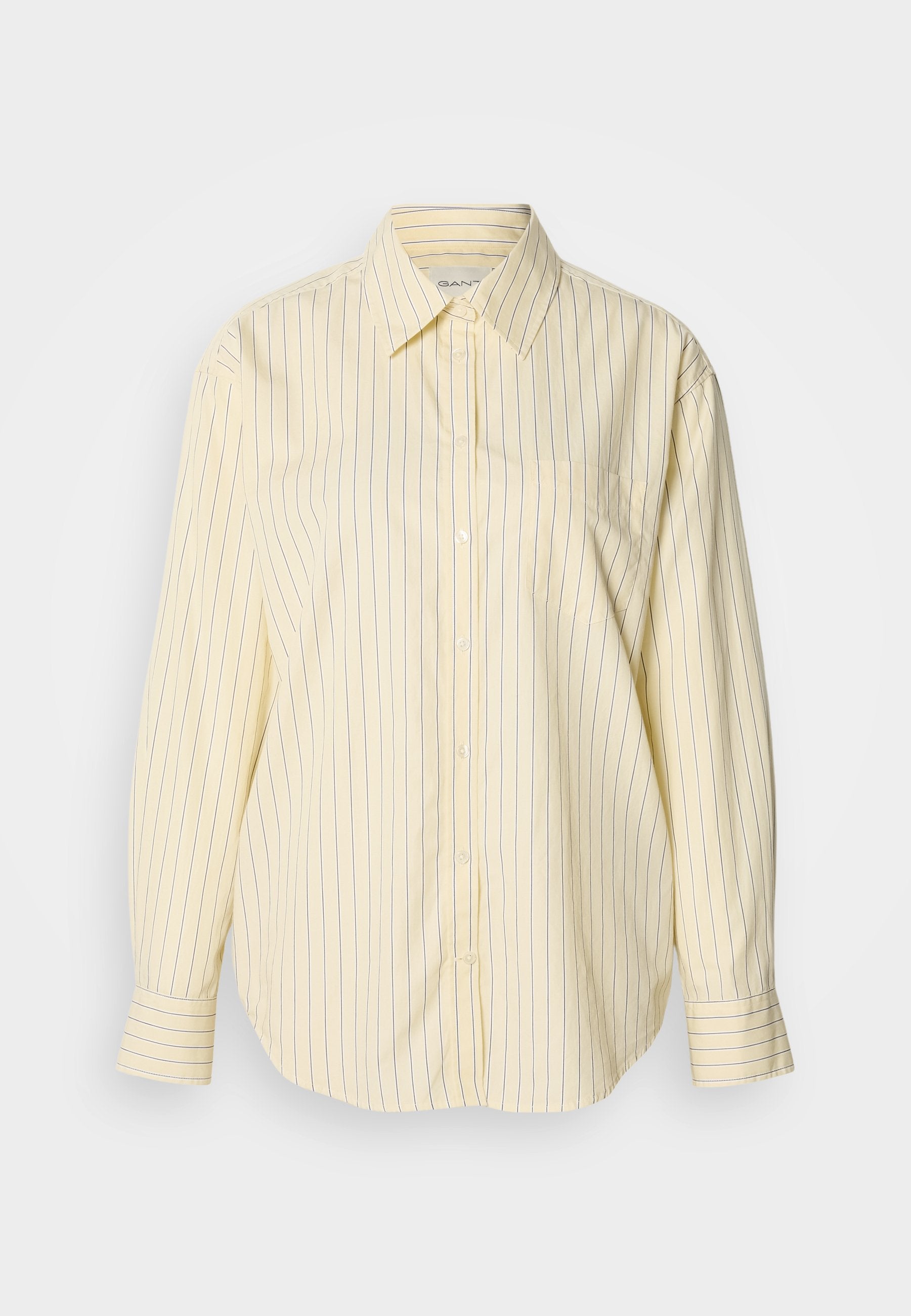 CLASSIC STRIPE SHIRT - Button-down blouse - vanilla yellow