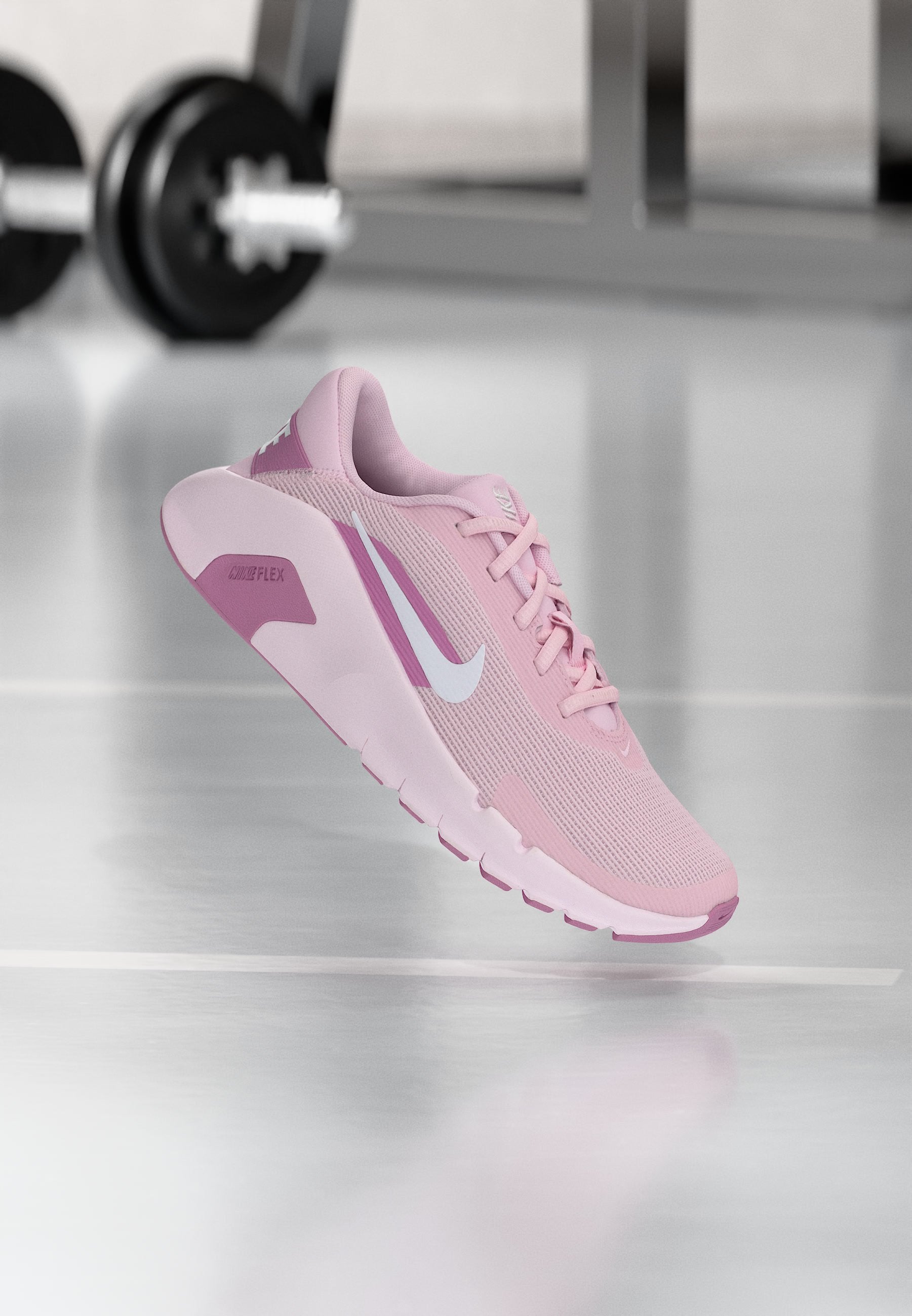 FLEX - Chaussures d'entraînement - mousse rose/blanc/rose perle/pivoine