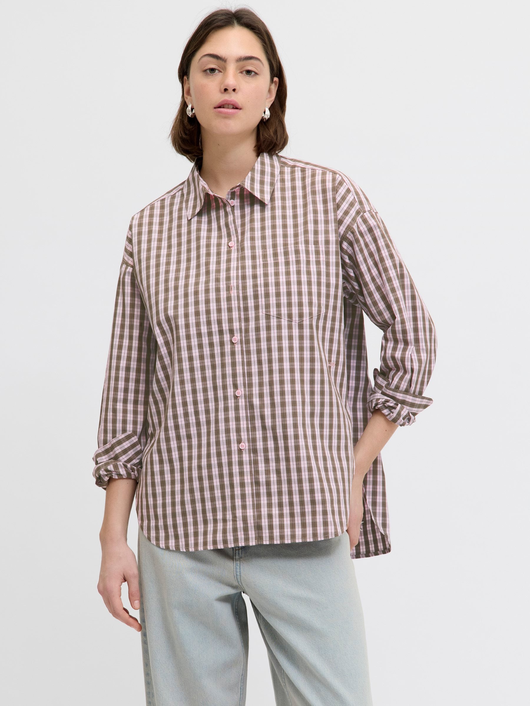 JAMIE RELAXED  - Button-down blouse - pink lady