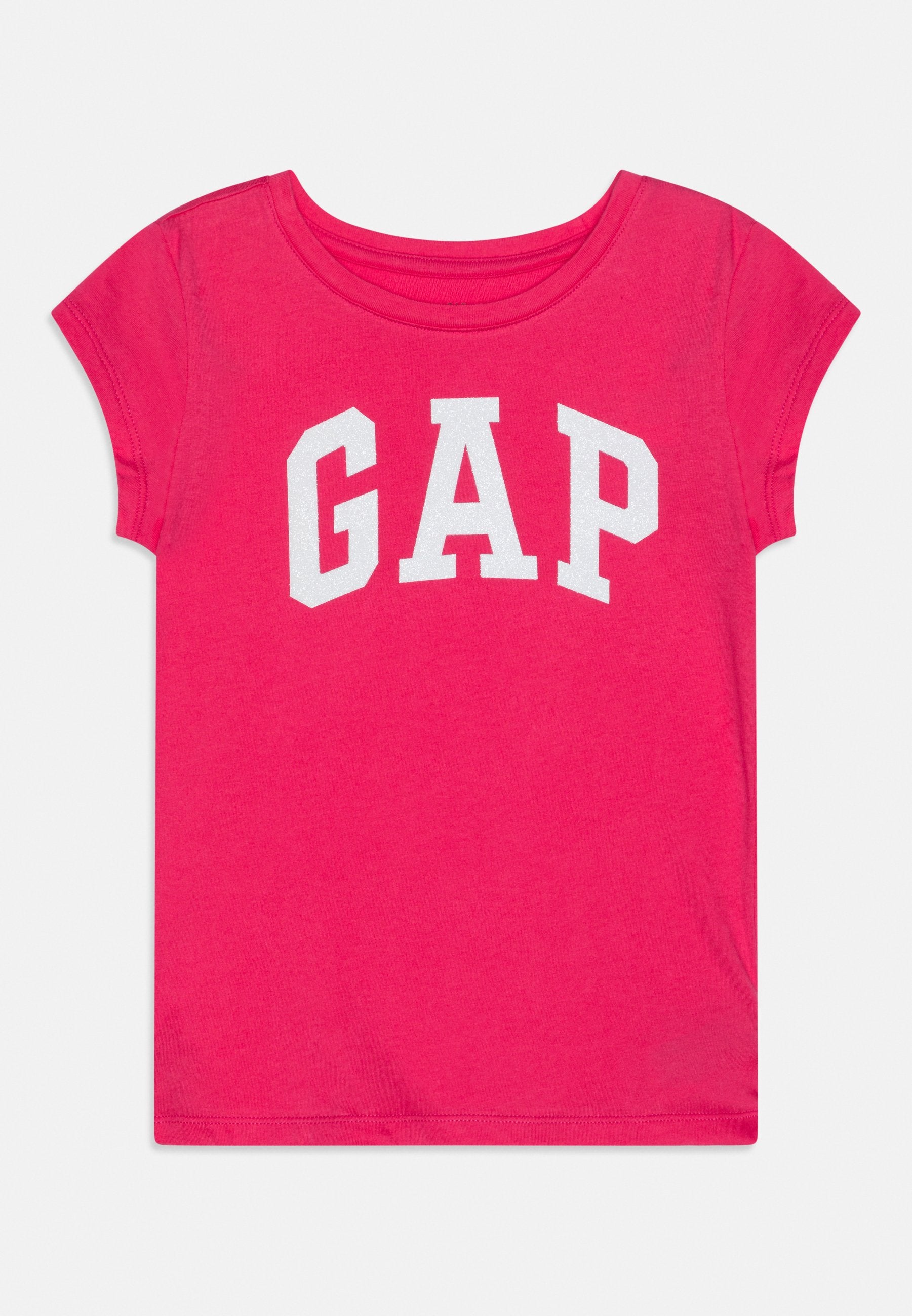 KIDS GAP LOGO T-SHIRT - Print T-shirt - wednesday pink