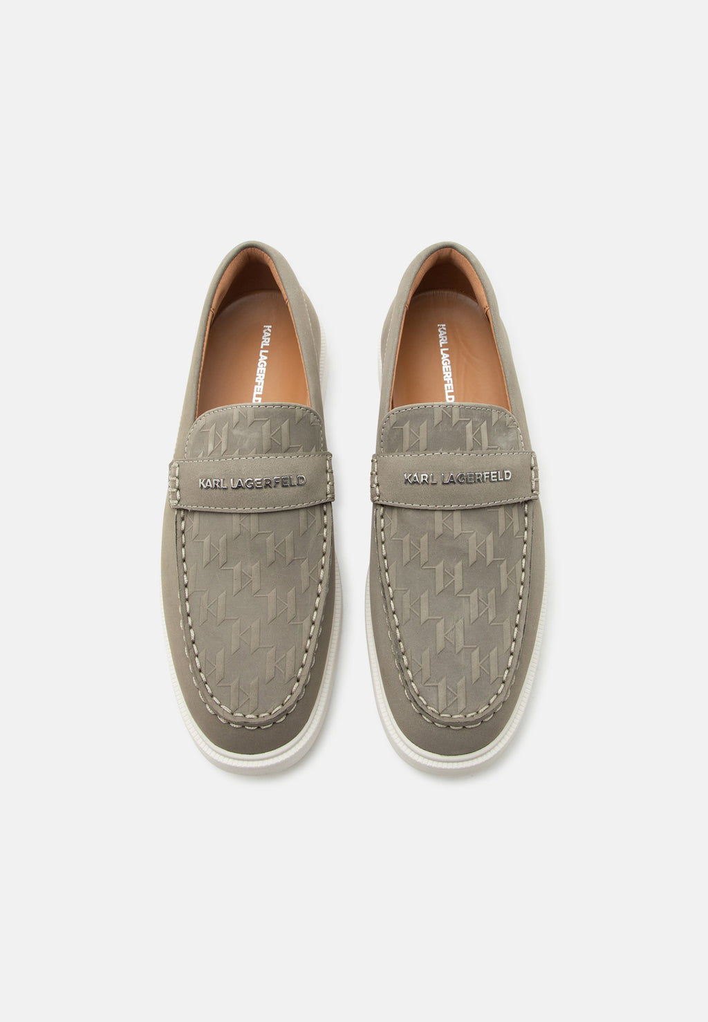 KORI MONOGRAM VAMP - Slip-ons - light khaki