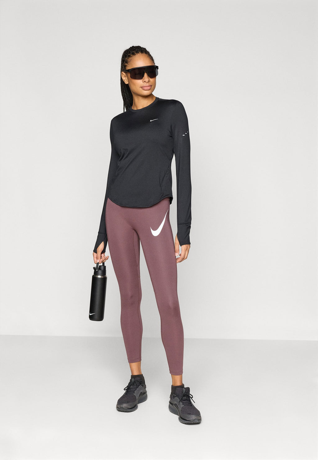 TEMPO - Running tights - tattoo/reflective silver-coloured/white