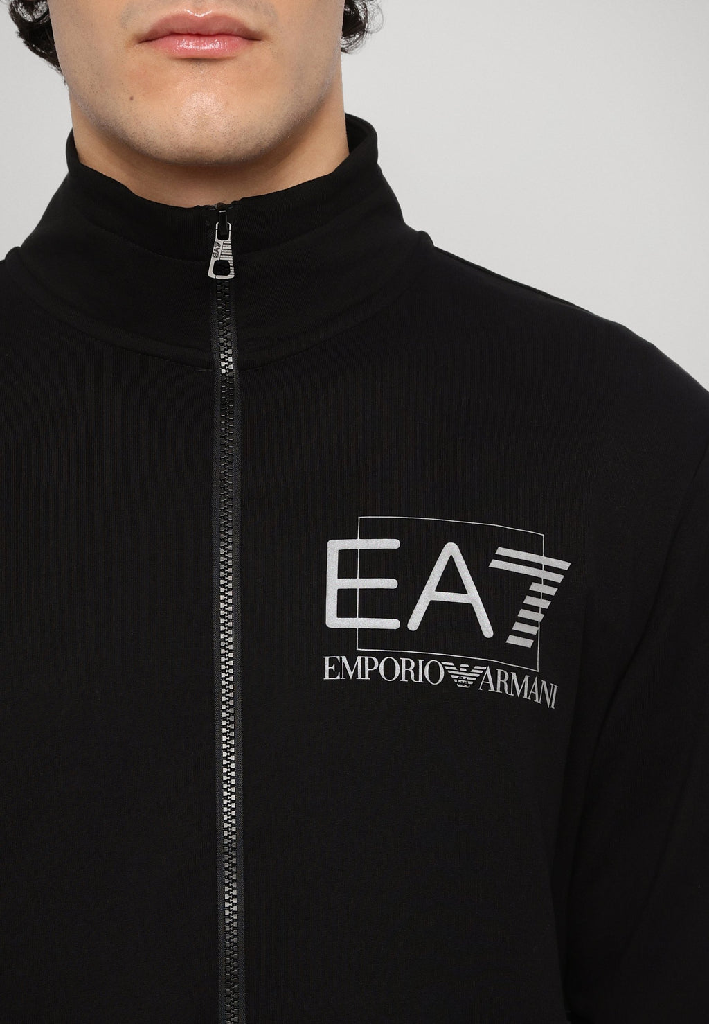 TRAIN VISIBILITY - Tracksuit - black/silver-coloured