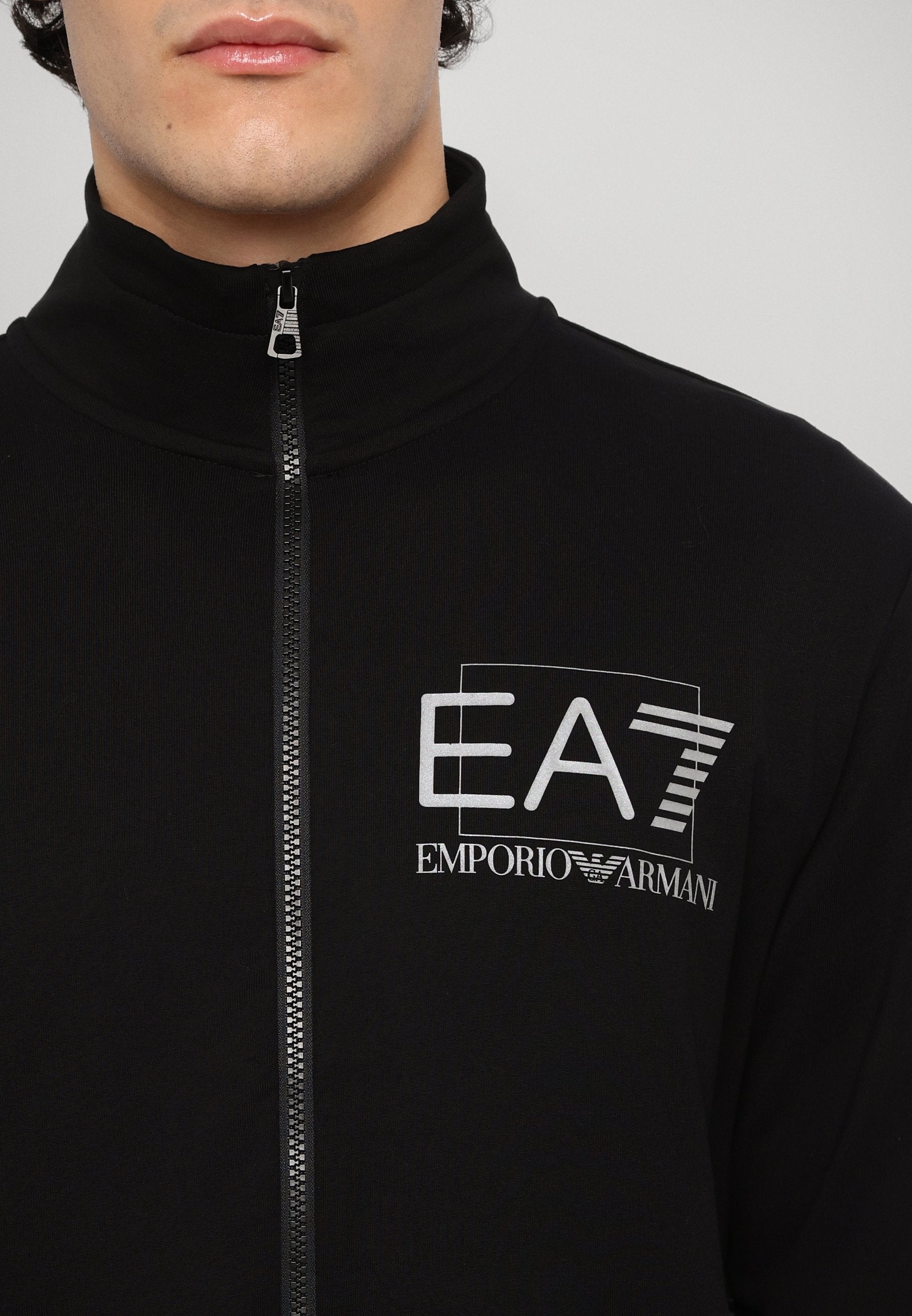 TRAIN VISIBILITY - Tracksuit - black/silver-coloured