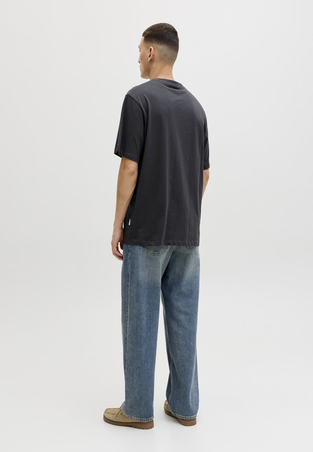 T- - Print T-shirt - asphalt