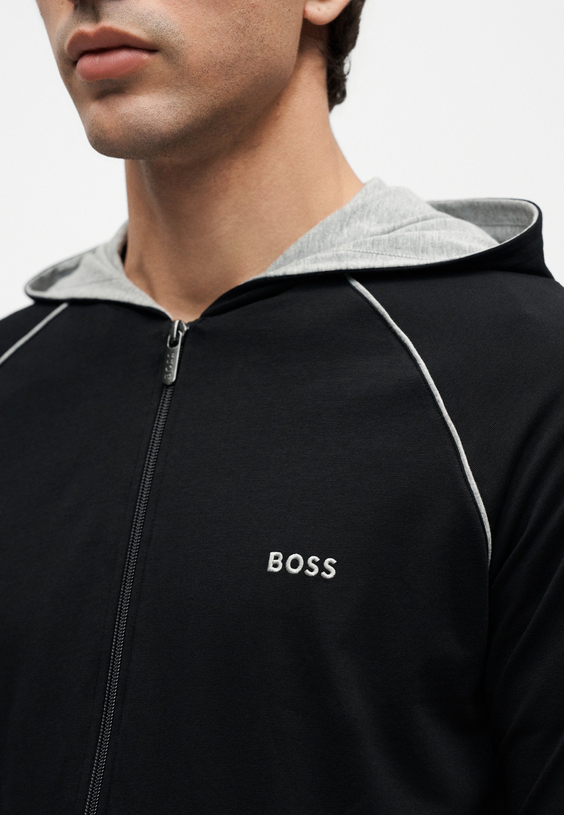 MIX MATCH JACKET  - Zip-up sweatshirt - black