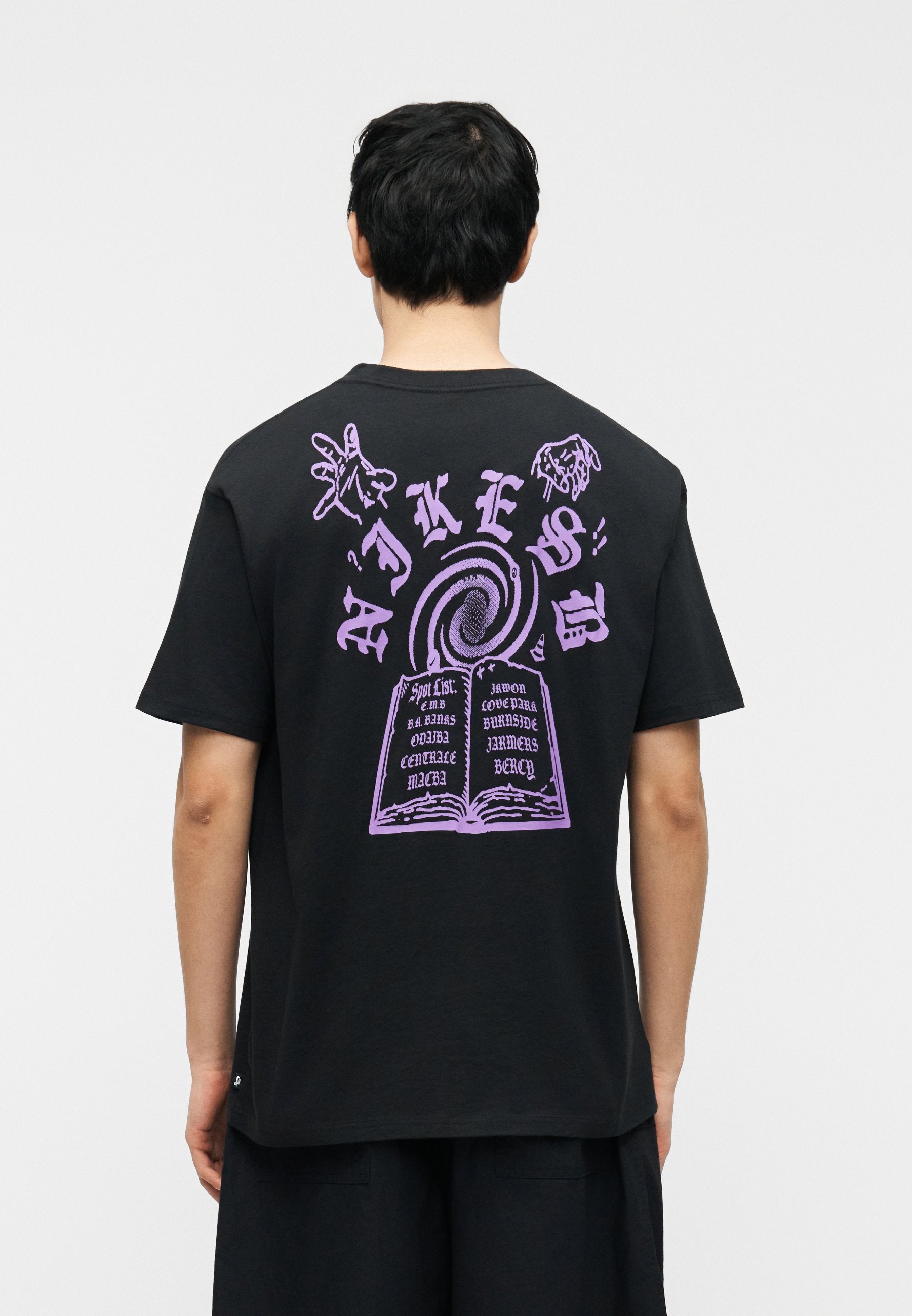 TEE SKATE SPOTS UNISEX - Print T-shirt - black