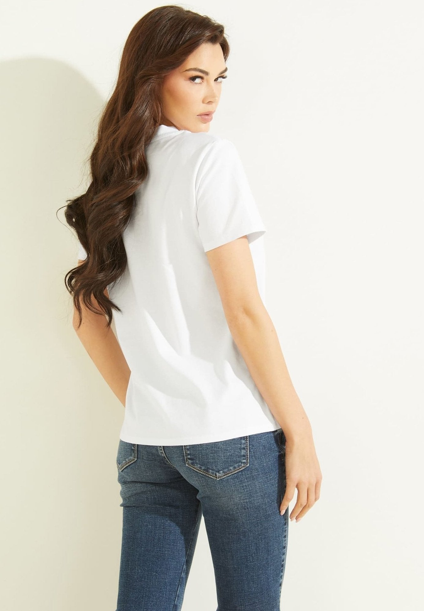 CLASSIC LOGO TEE - Print T-shirt - weiß