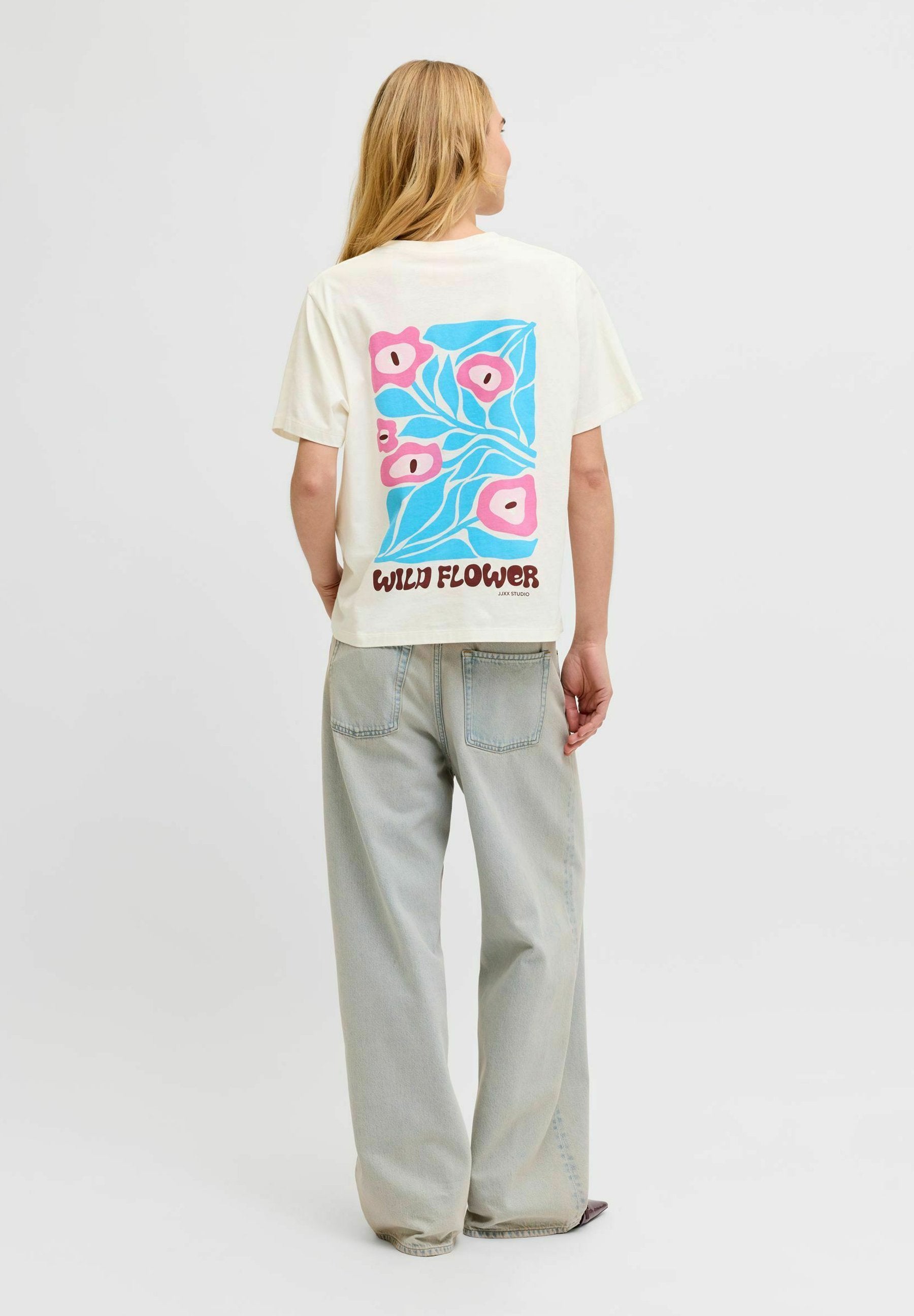 JXBLOMMA - Print T-shirt - blanc de blanc