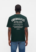 JORSANTORINI TEE CREW NECK - Print T-shirt - pine grove